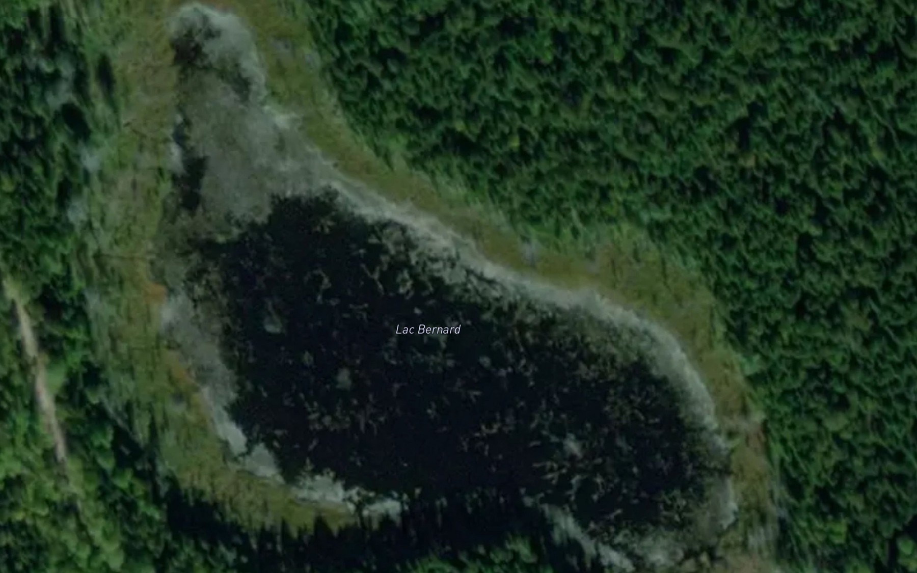 Satellite map of the Lac Bernard
