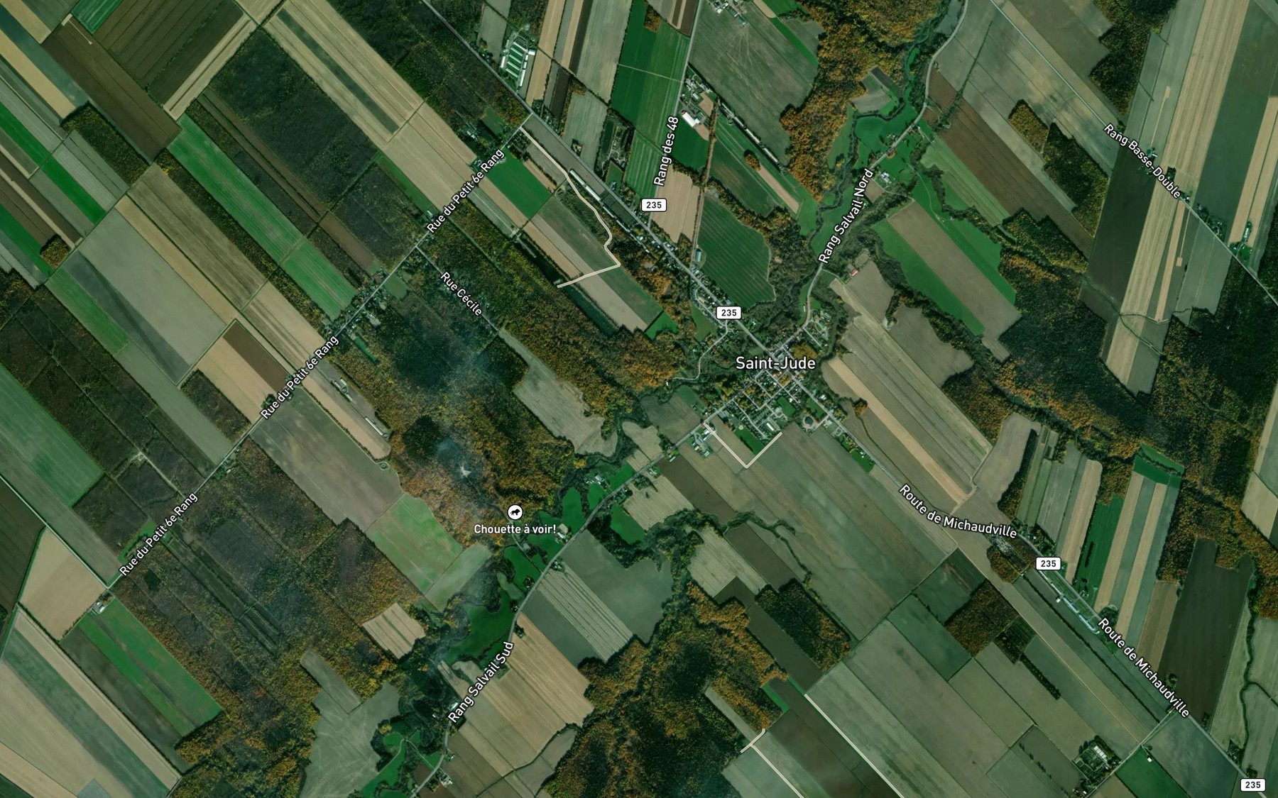 Satellite map of the Decharge des Quinze