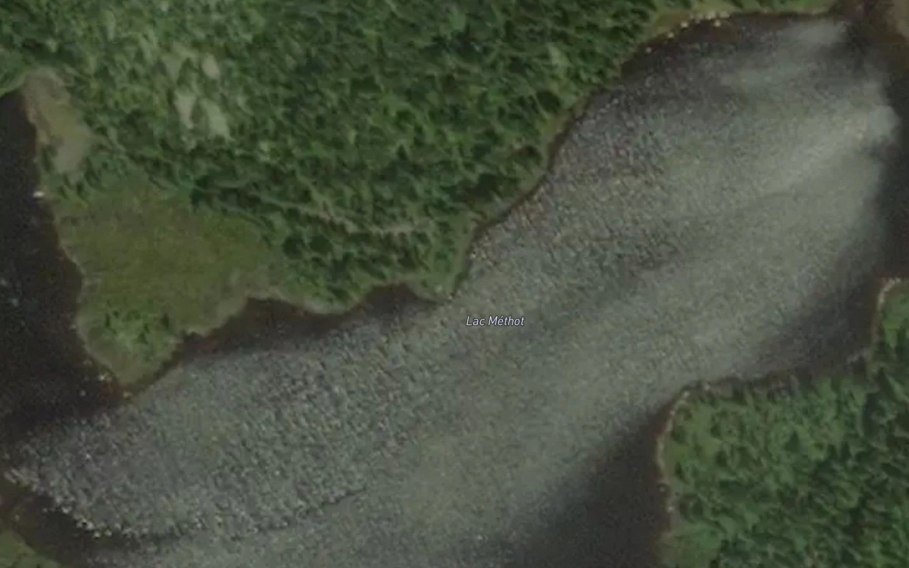 Satellite map of the Lac Methot