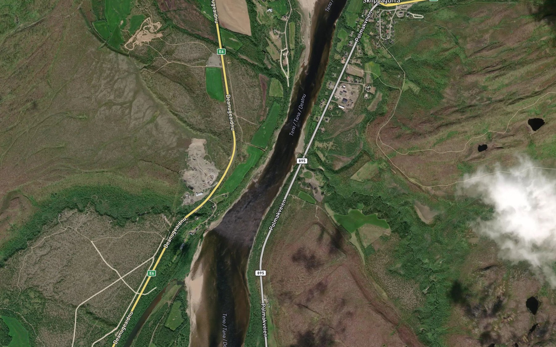 Satellite map of the Guivvasguoika