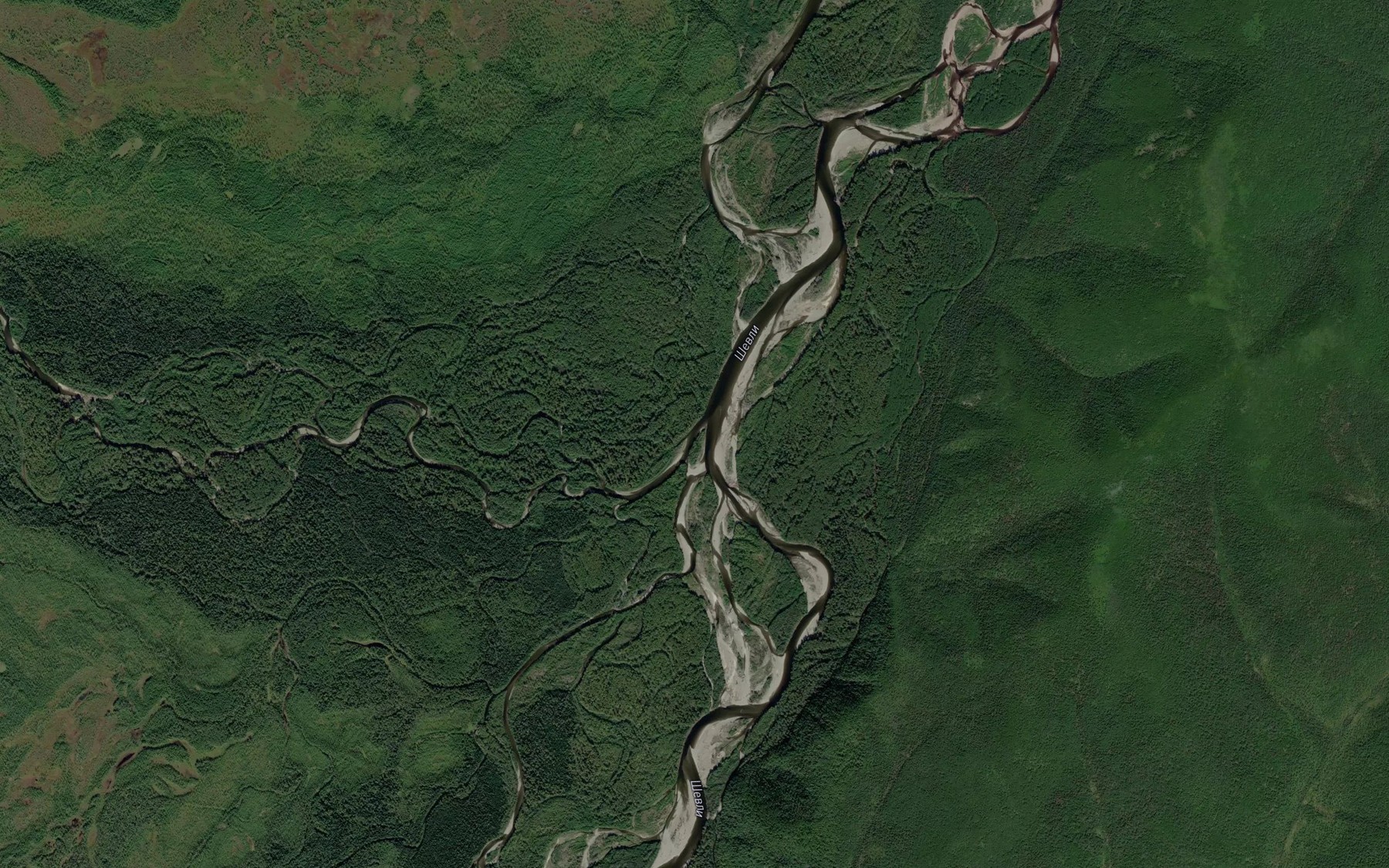 Satellite map of the Lan