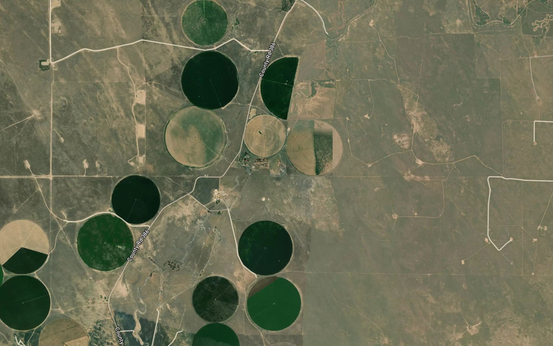 Satellite map of the Waite Lake
