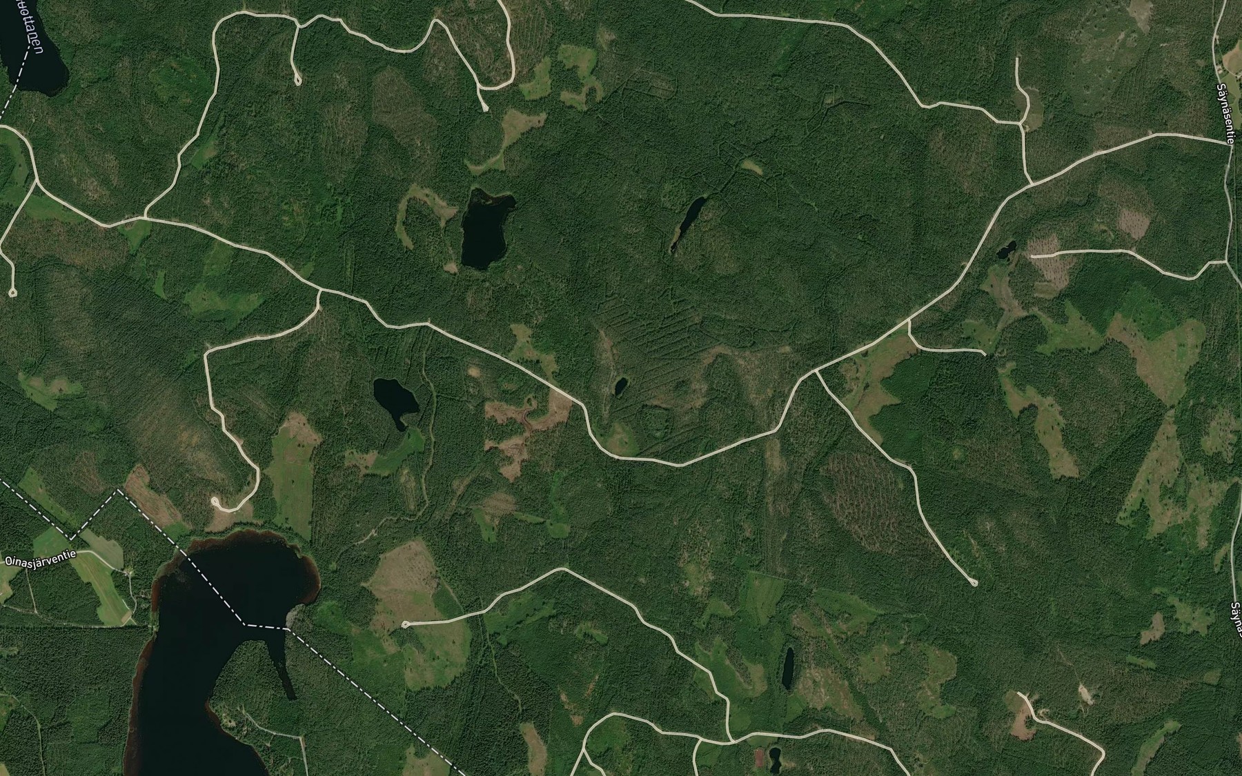 Satellite map of the Vaaranen