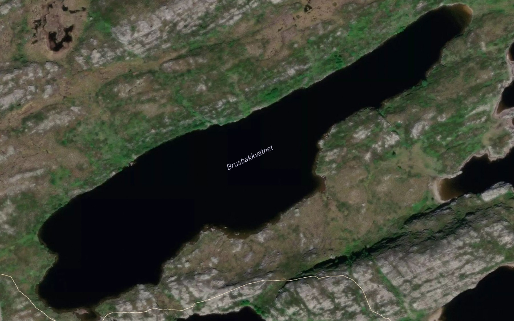Satellite map of the Brusbakkvatnet