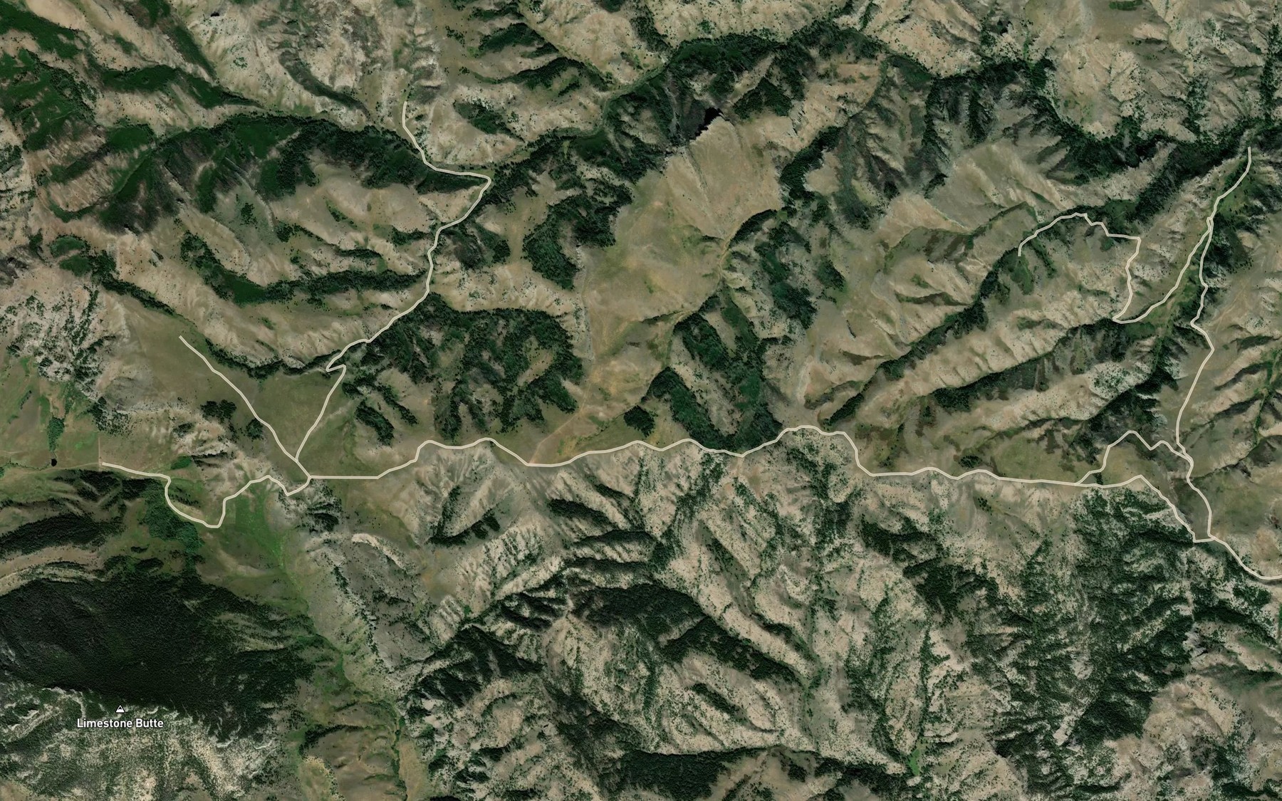 Satellite map of the Smith Coulee Spring