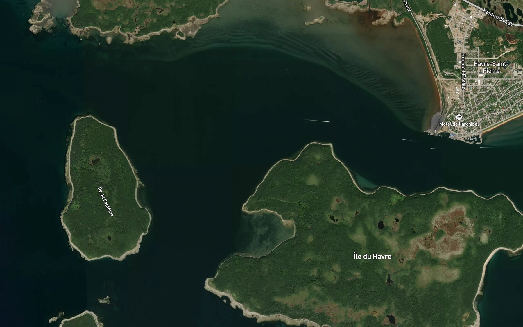 Satellite map of the Anse a Costin