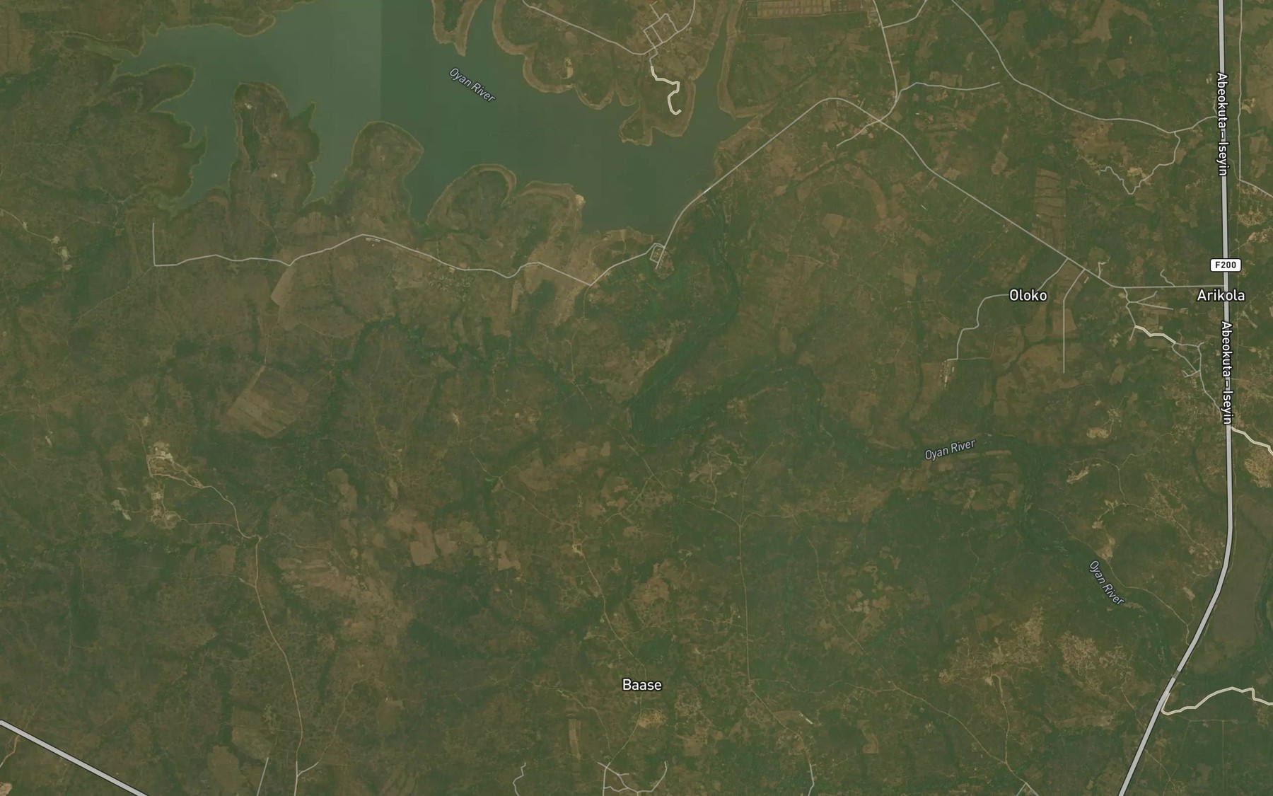 Satellite map of the River Iwofin