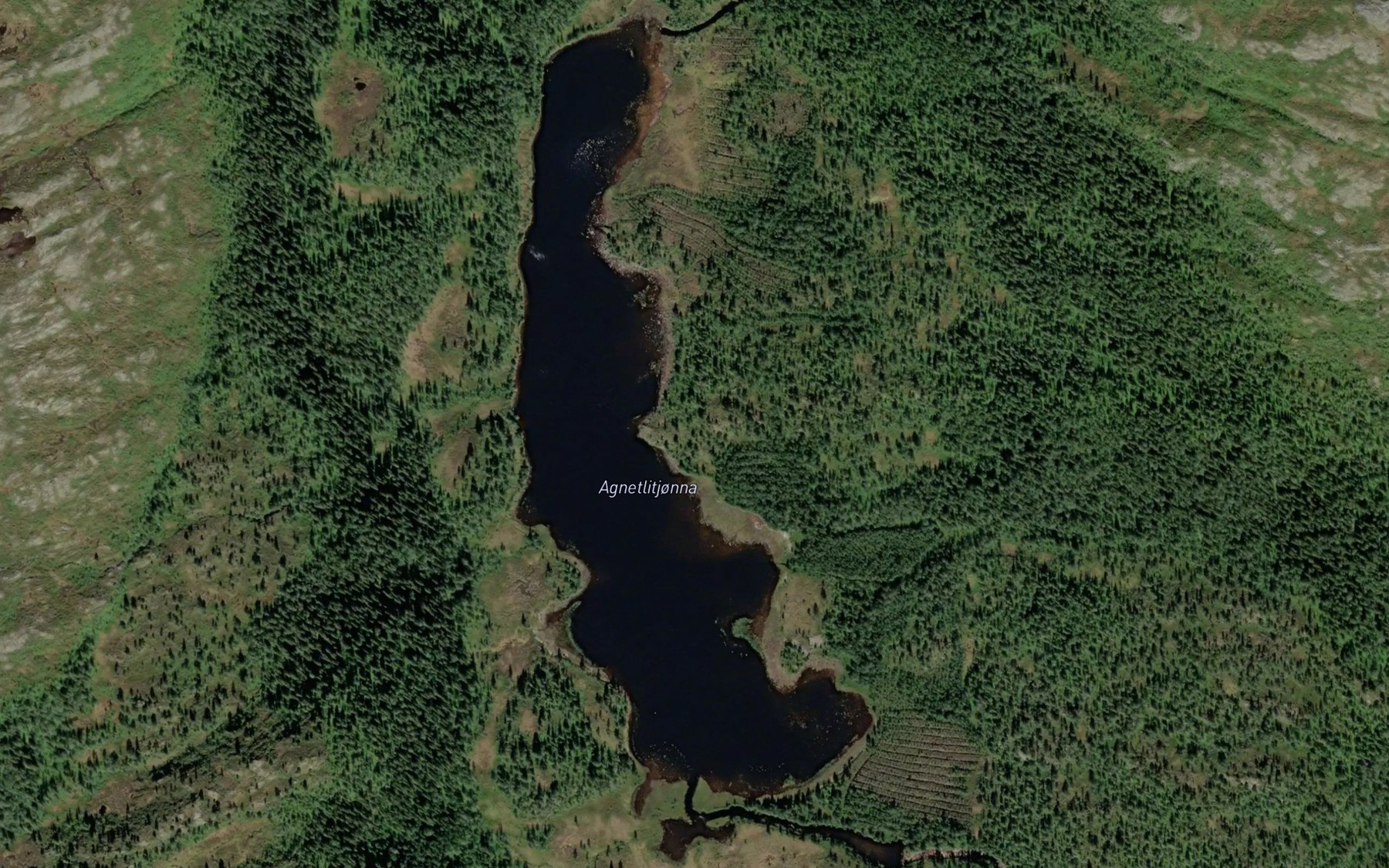 Satellite map of the Agnetlitjorna