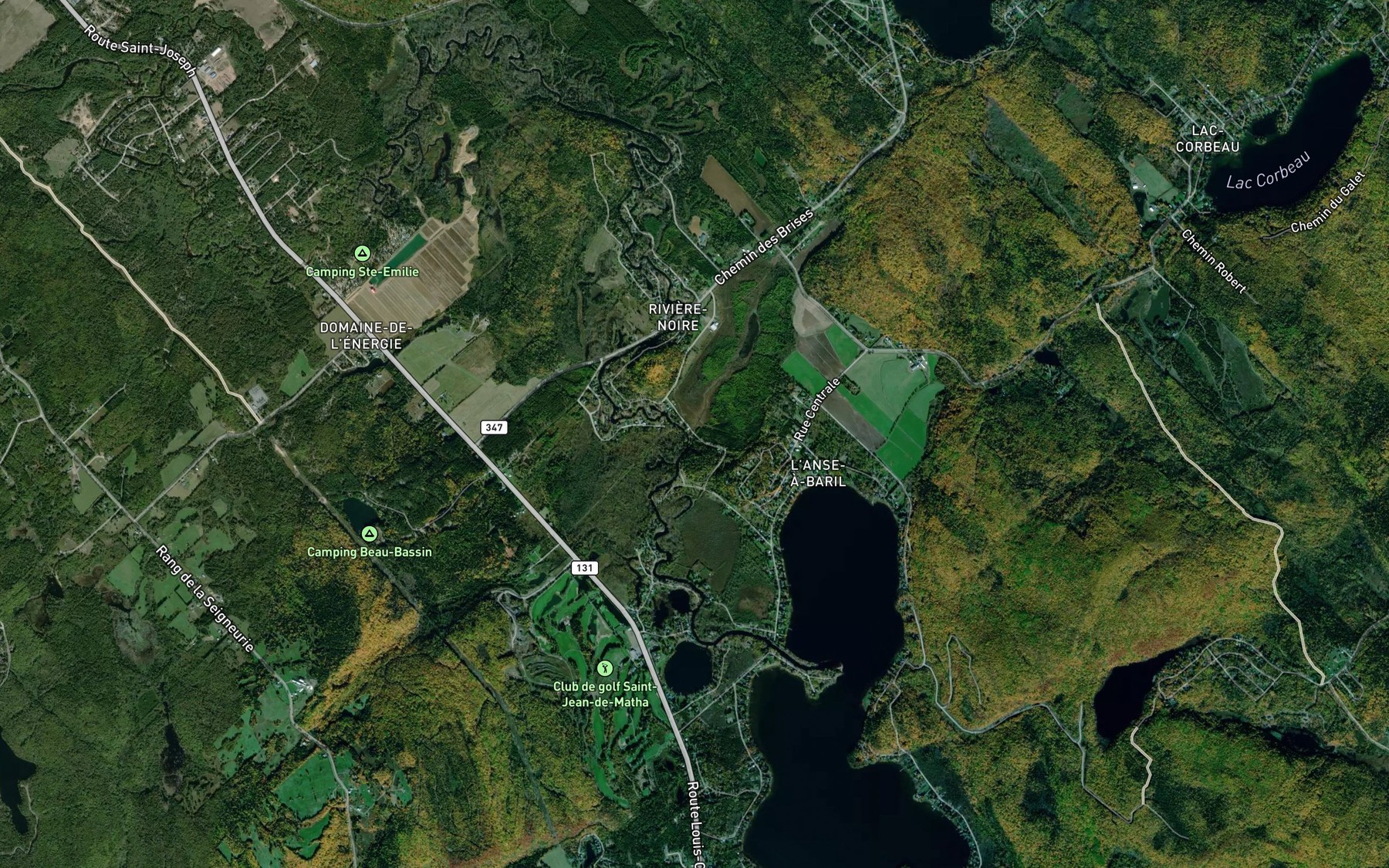 Satellite map of the Cours d'eau Dandonneau