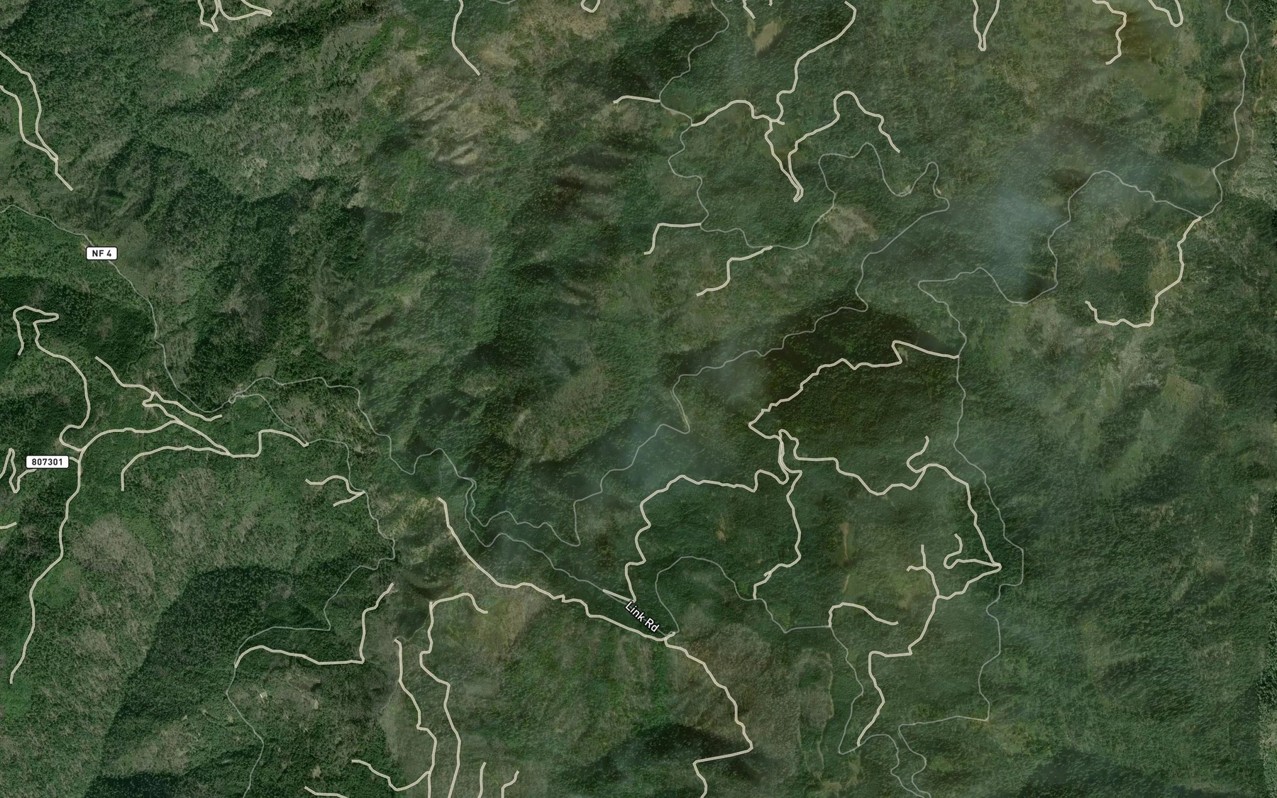 Satellite map of the Fern Creek