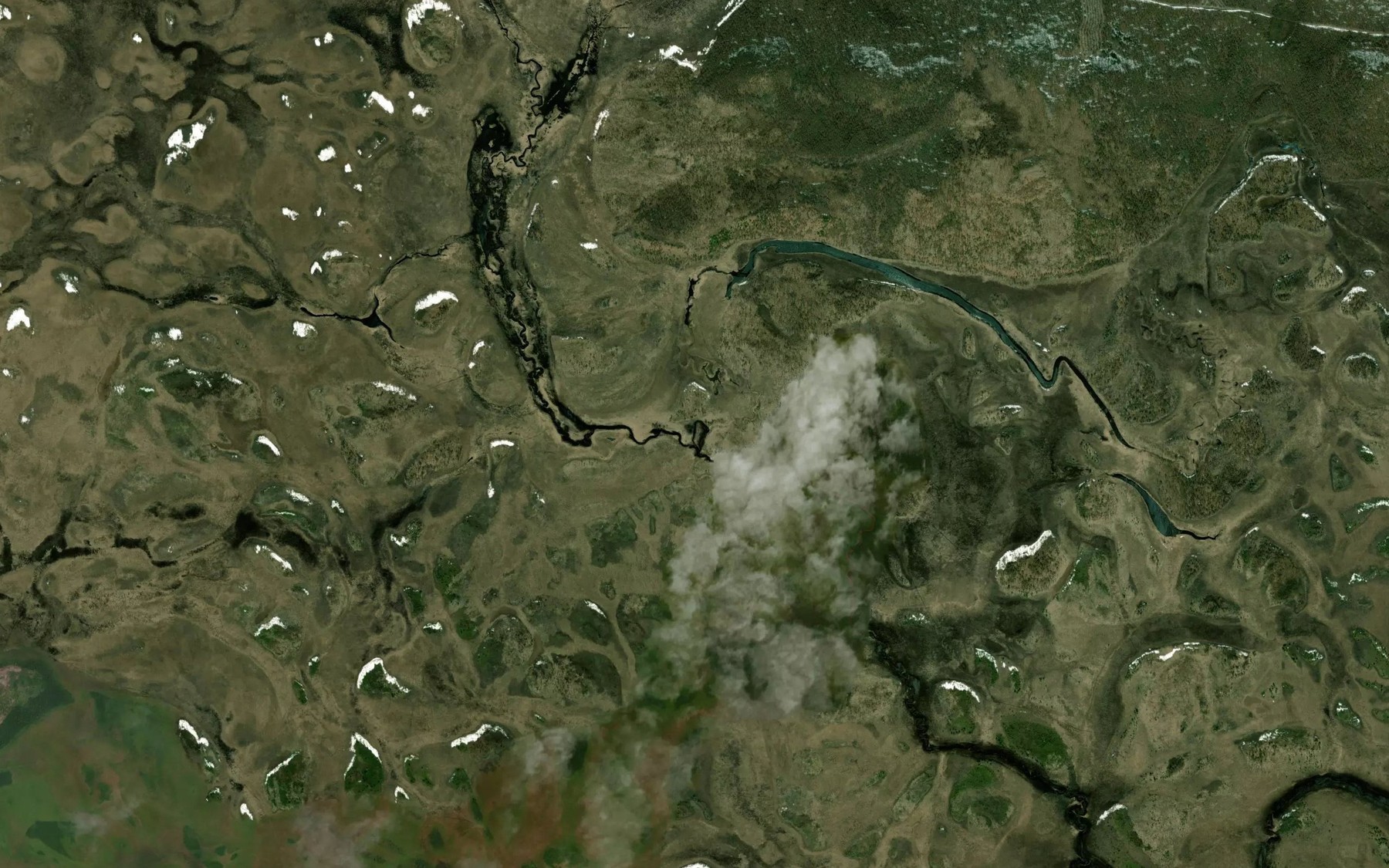 Satellite map of the Protochnaya