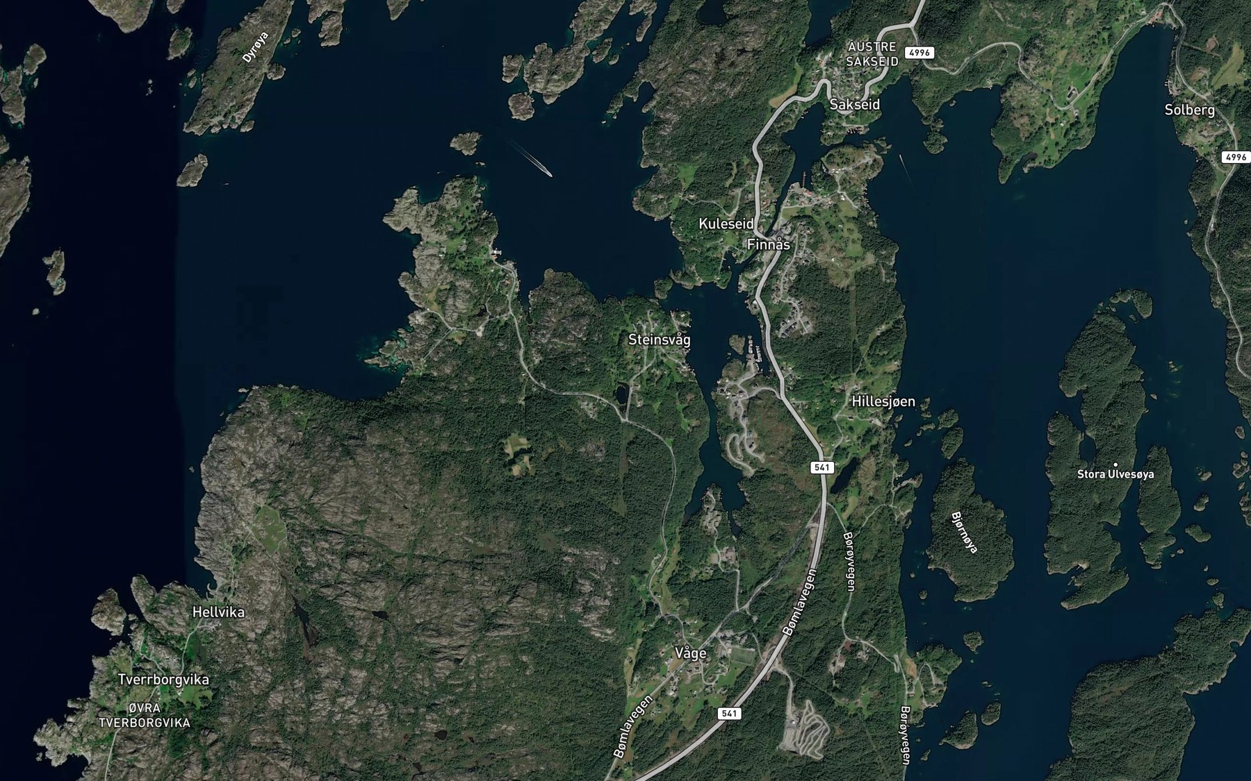 Satellite map of the Steinvagtjorna