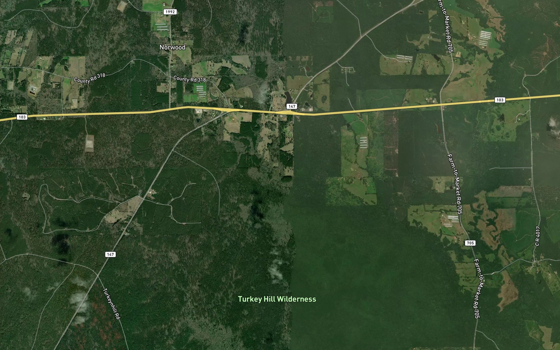 Satellite map of the Claybank Branch