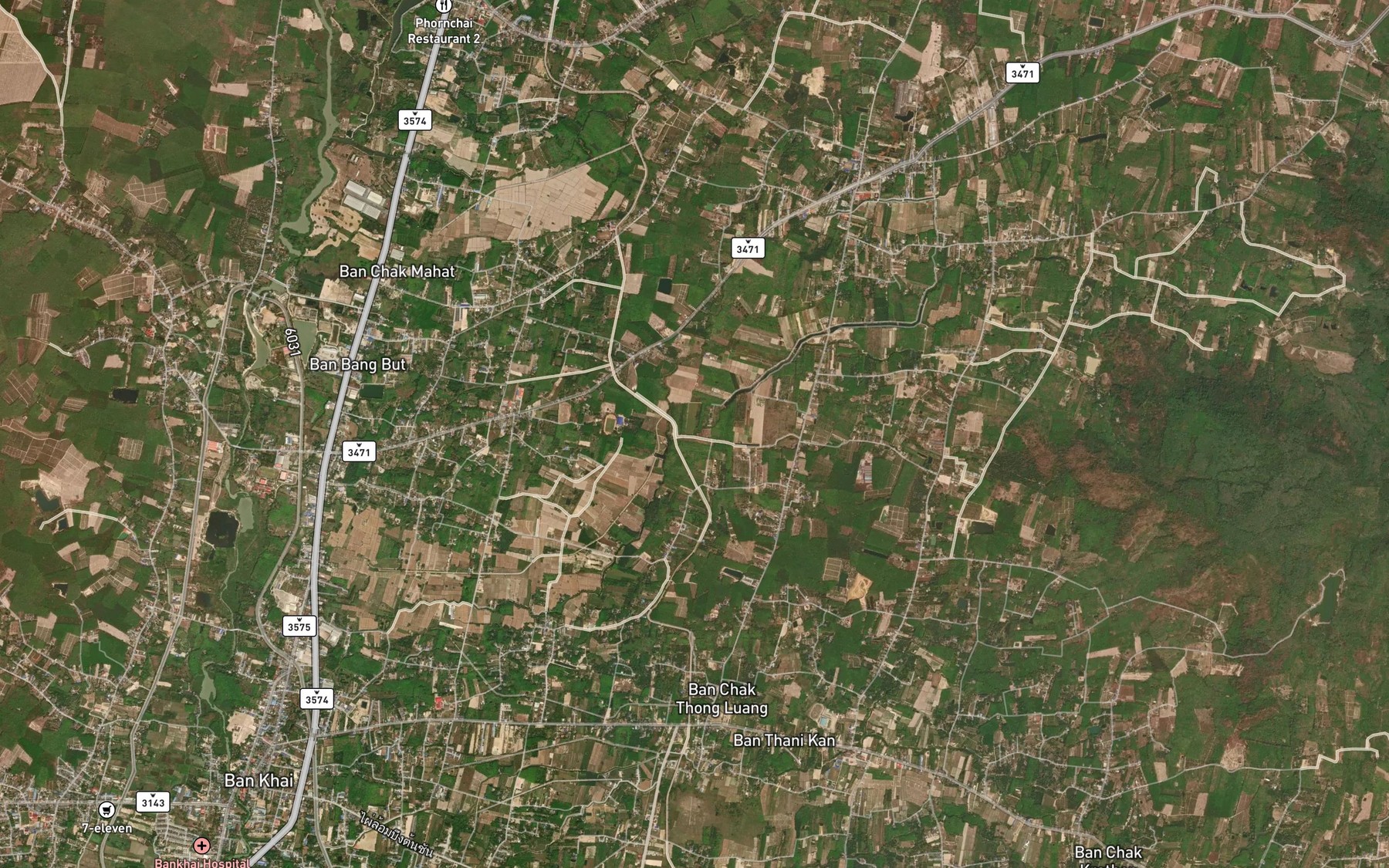 Satellite map of the Khlong Mafueang