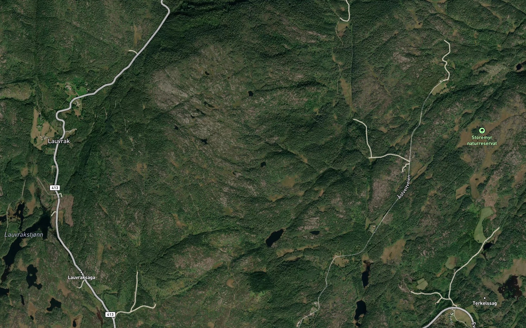 Satellite map of the Geitetjorn