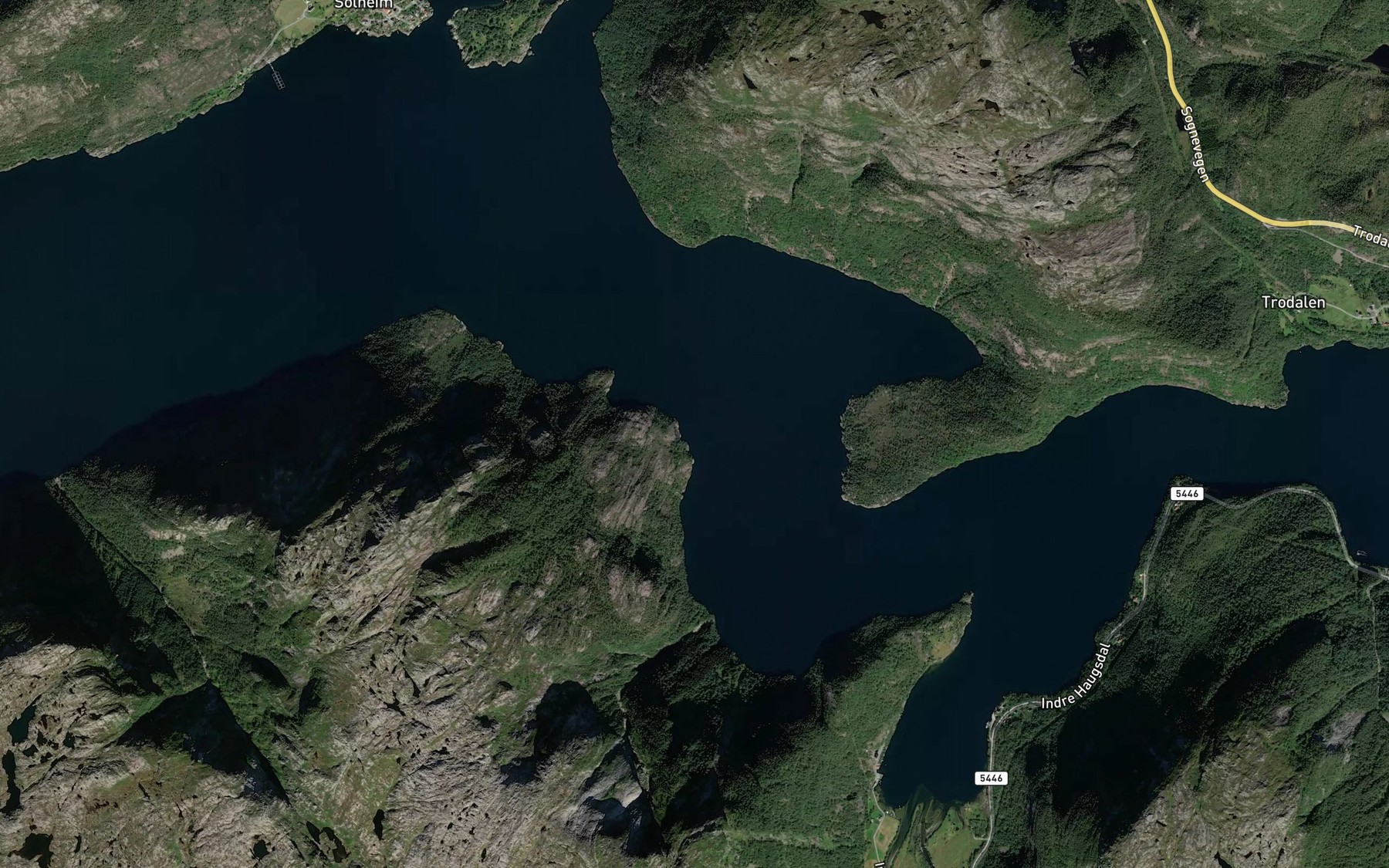 Satellite map of the Kolbeinvika