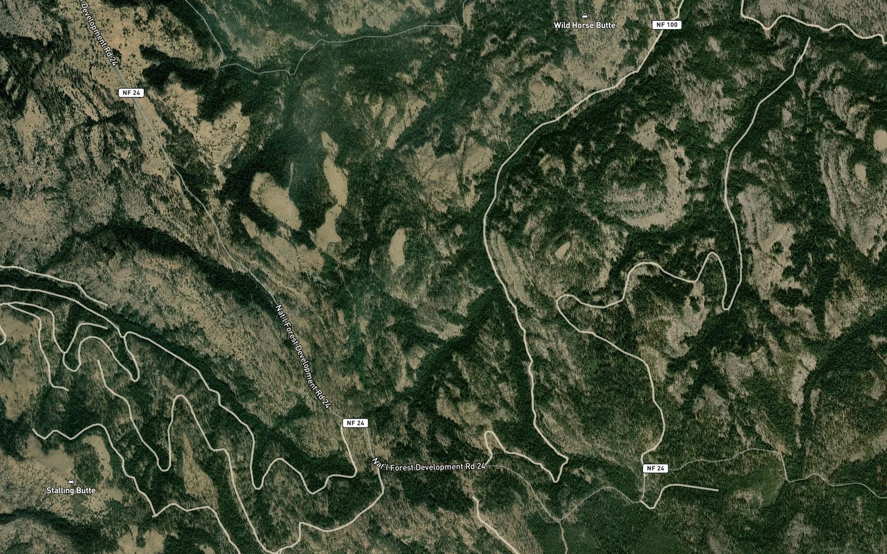 Satellite map of the Coffeepot Spring