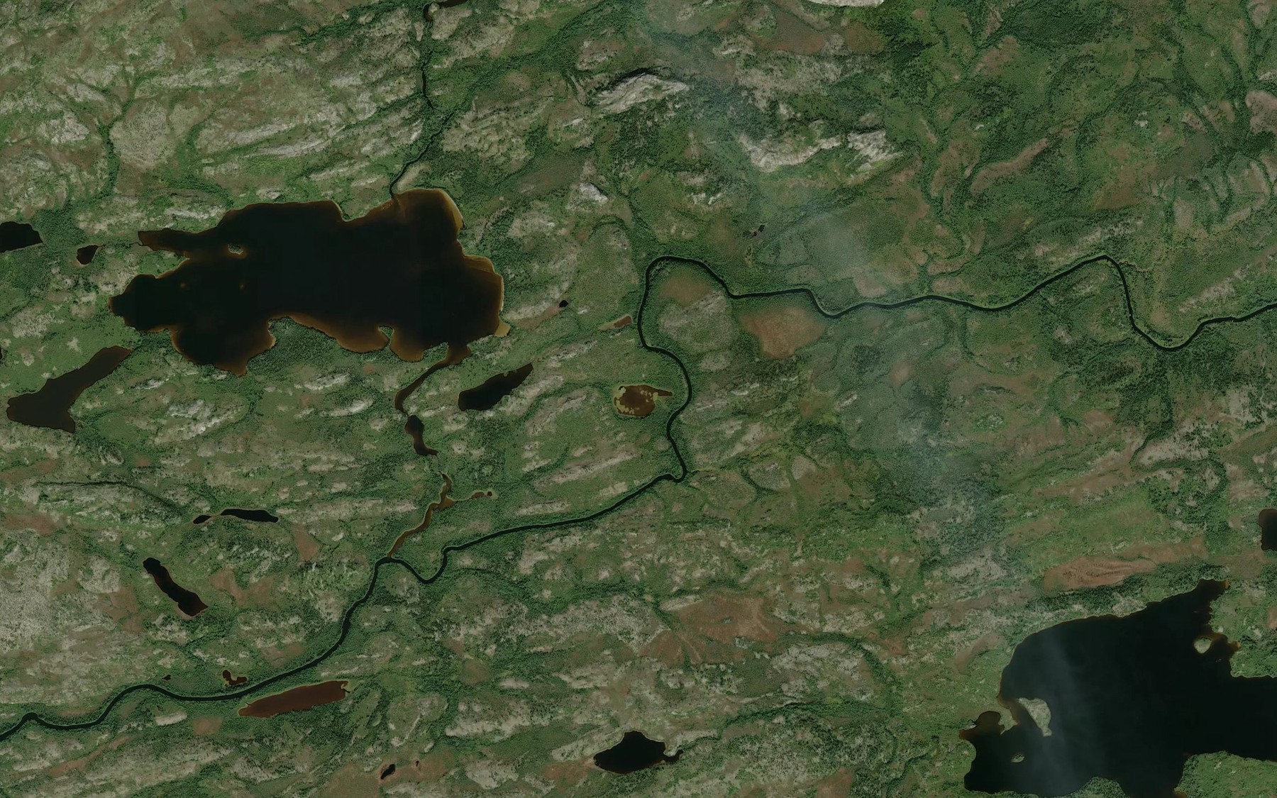 Satellite map of the Lac Tatamiskuch