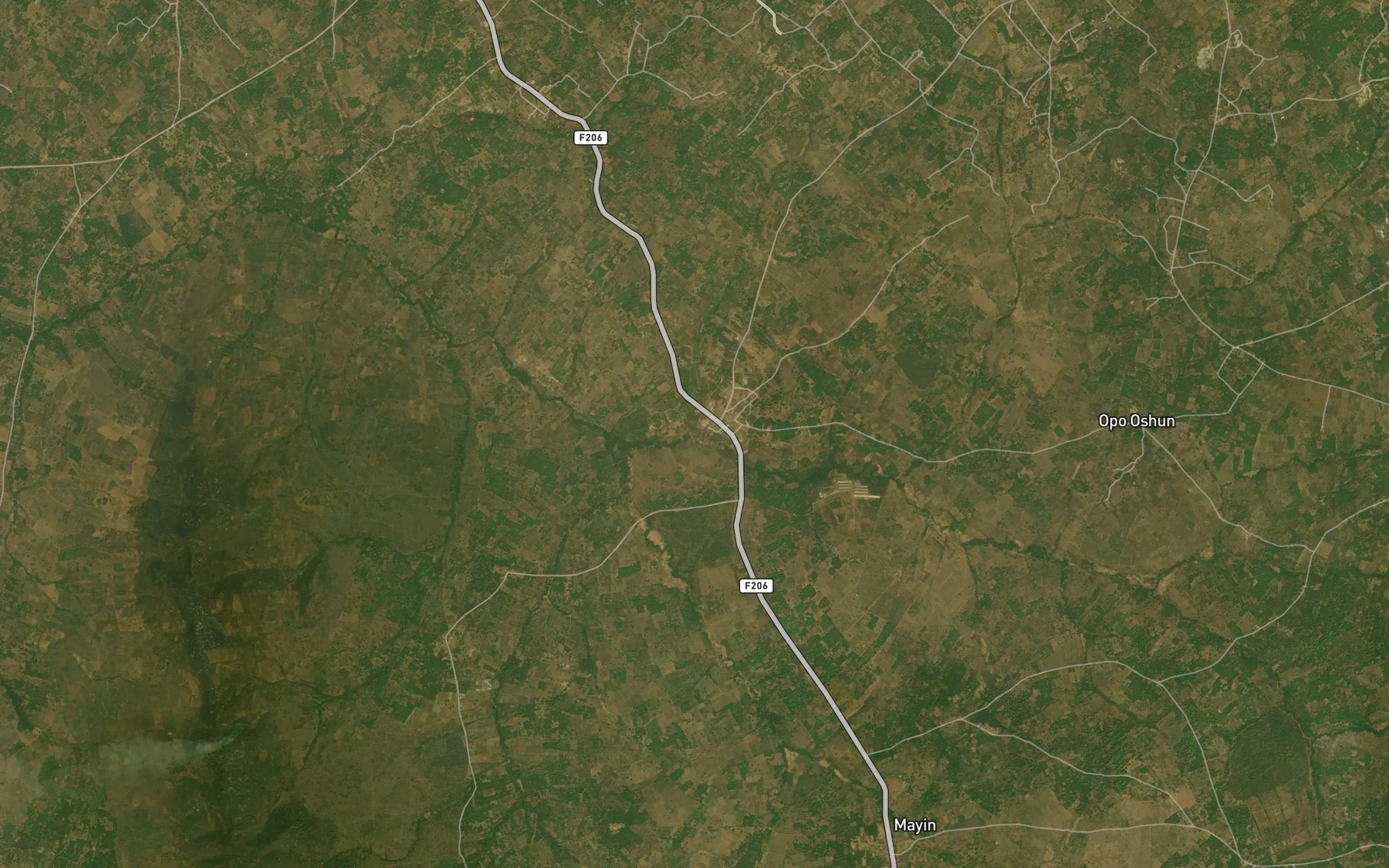 Satellite map of the River Patori
