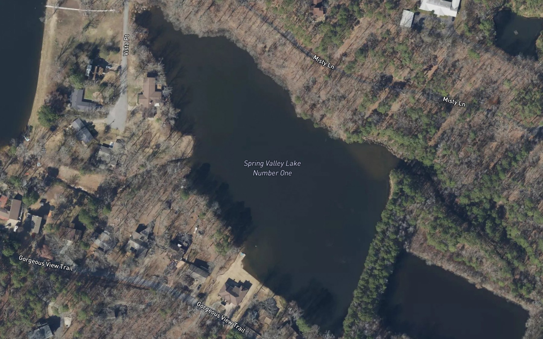 Satellite map of the Spring Valley Lake Number Two