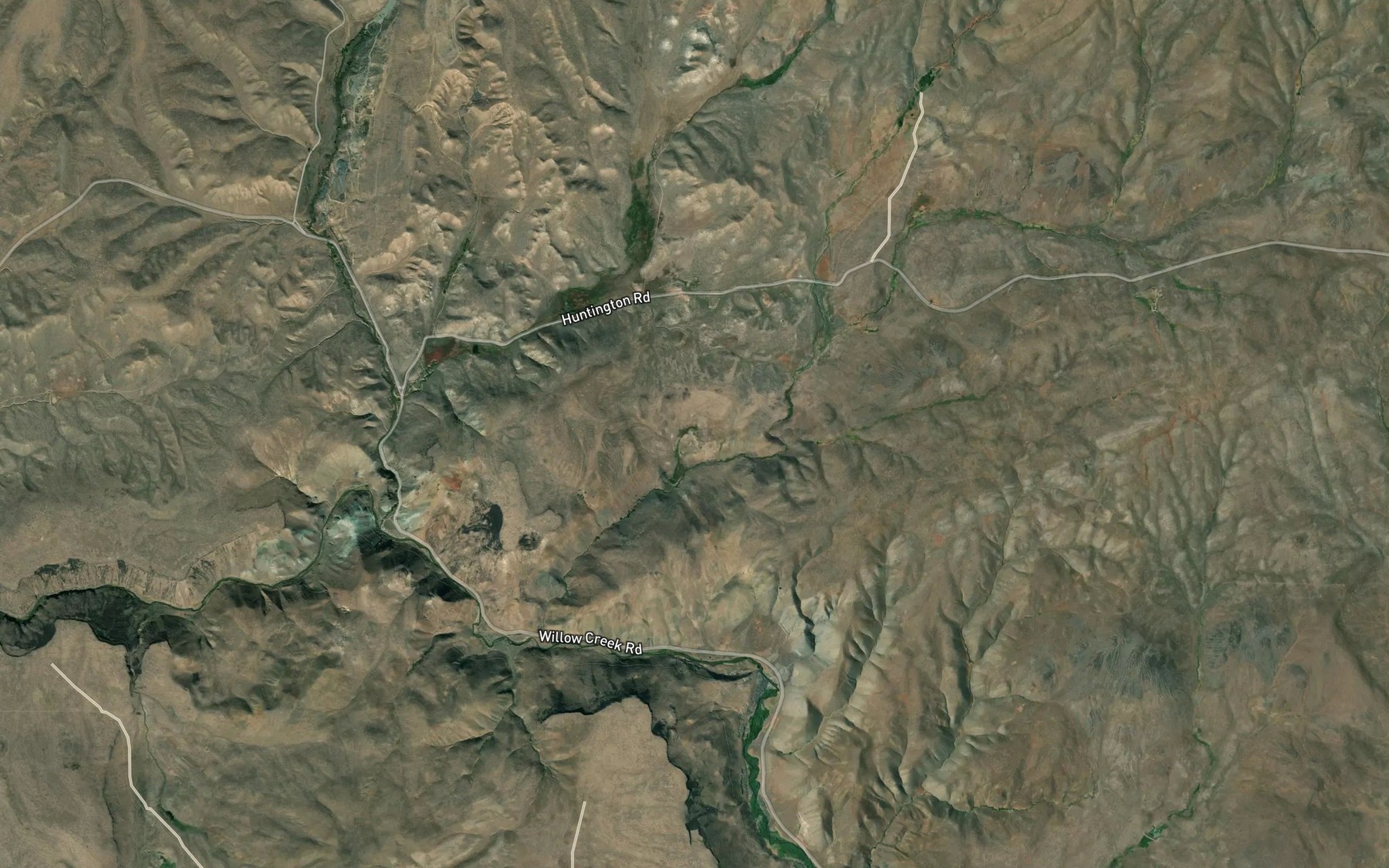 Satellite map of the Thompson Spring