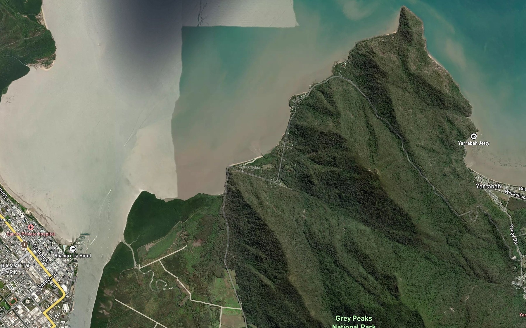 Satellite map of the Mick Creek
