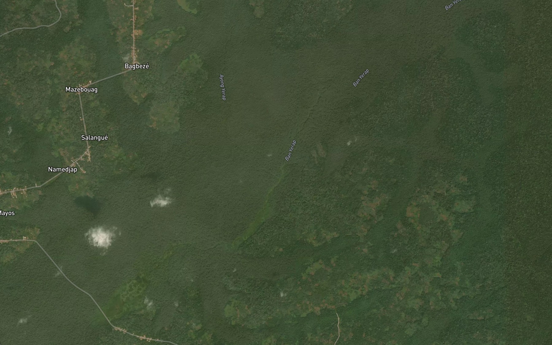 Satellite map of the Yerap
