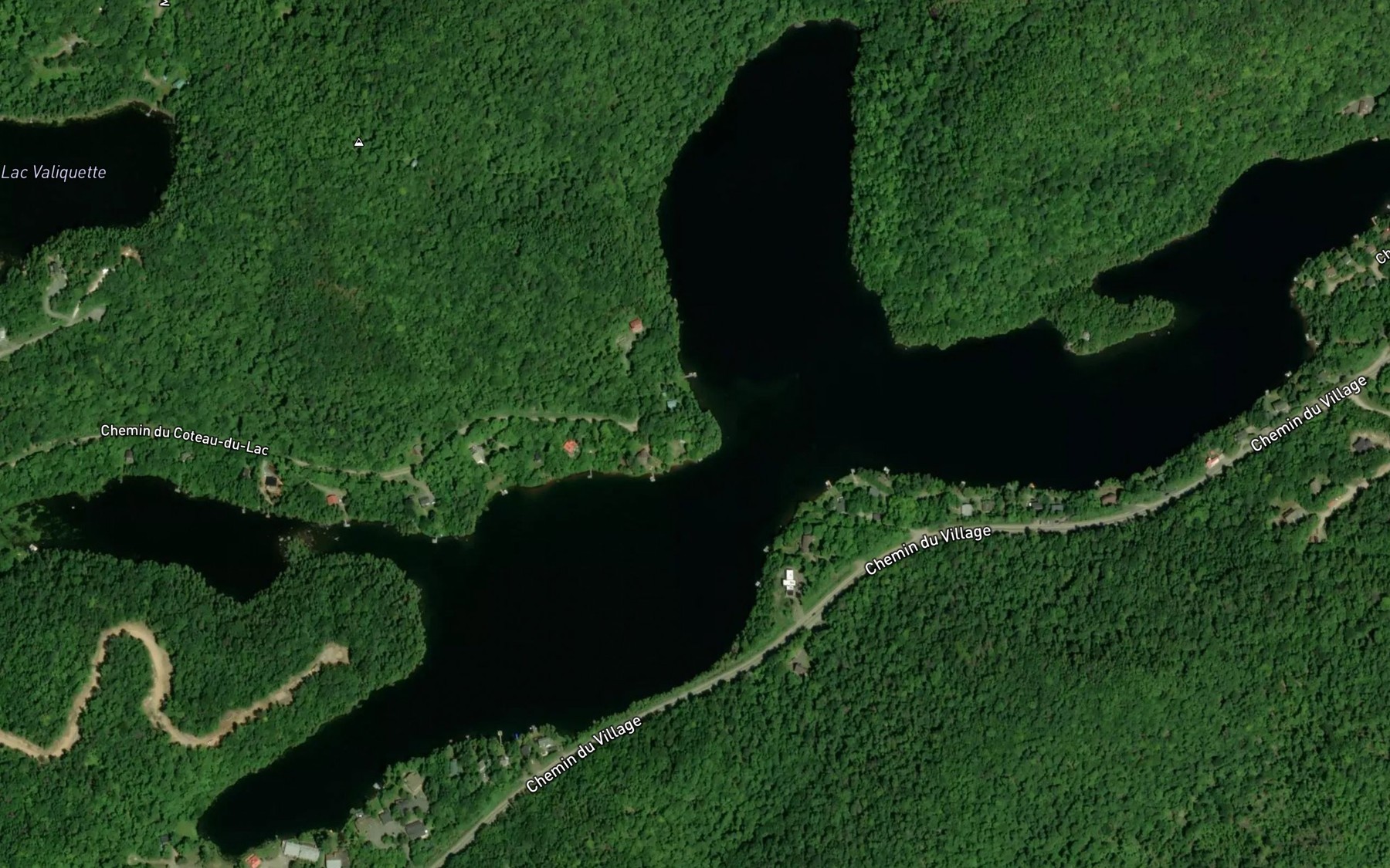 Satellite map of the Lac de la Montagne