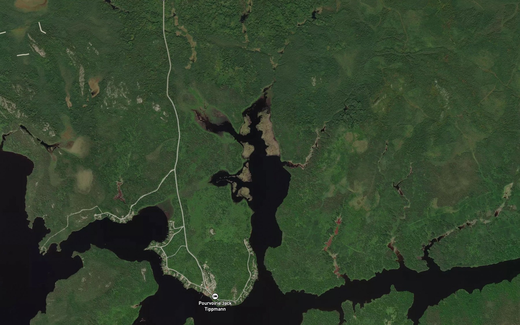 Satellite map of the Baie du Club