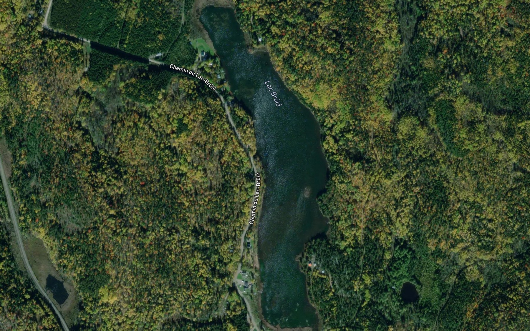 Satellite map of the Lac Brule