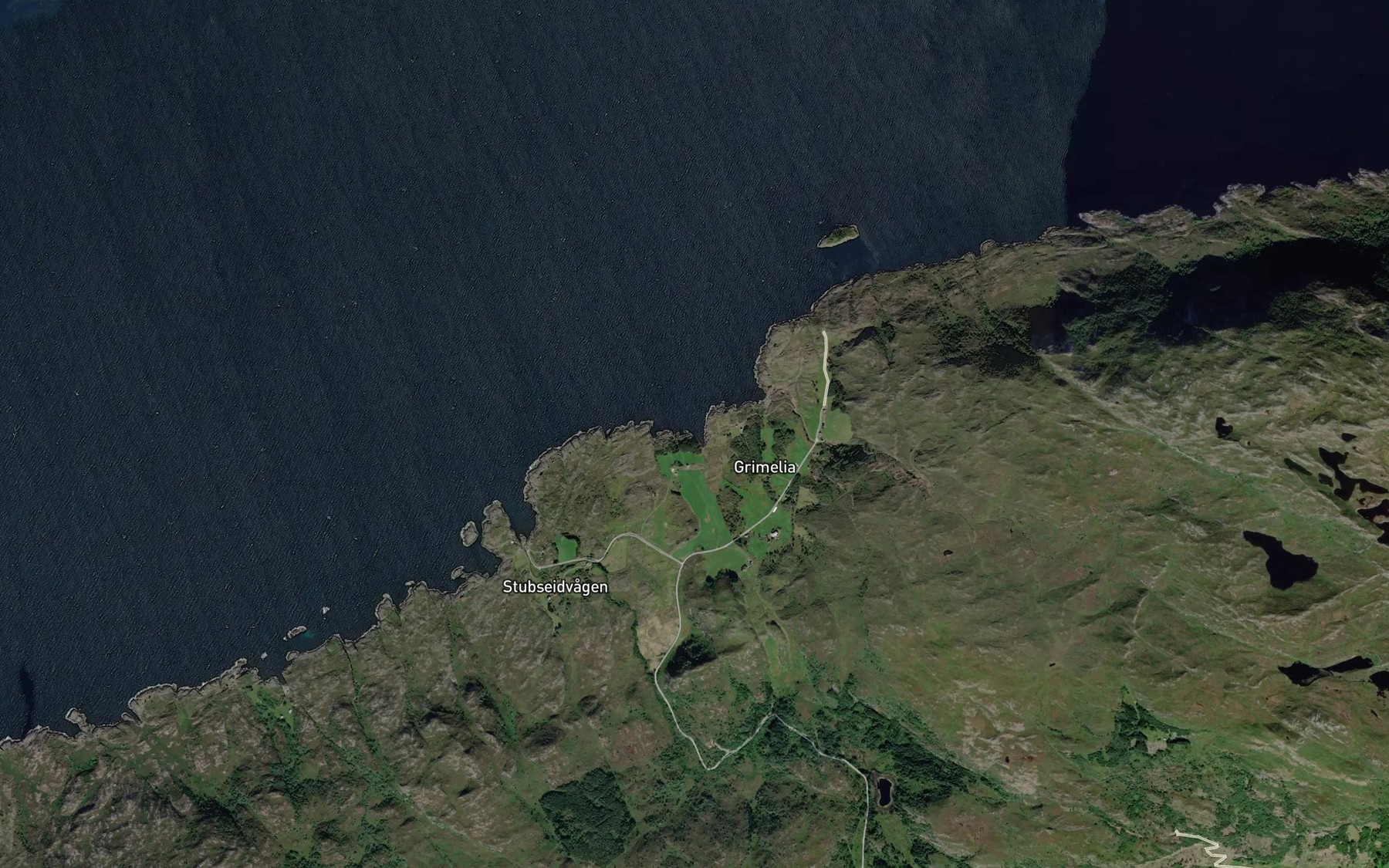Satellite map of the Elvevika