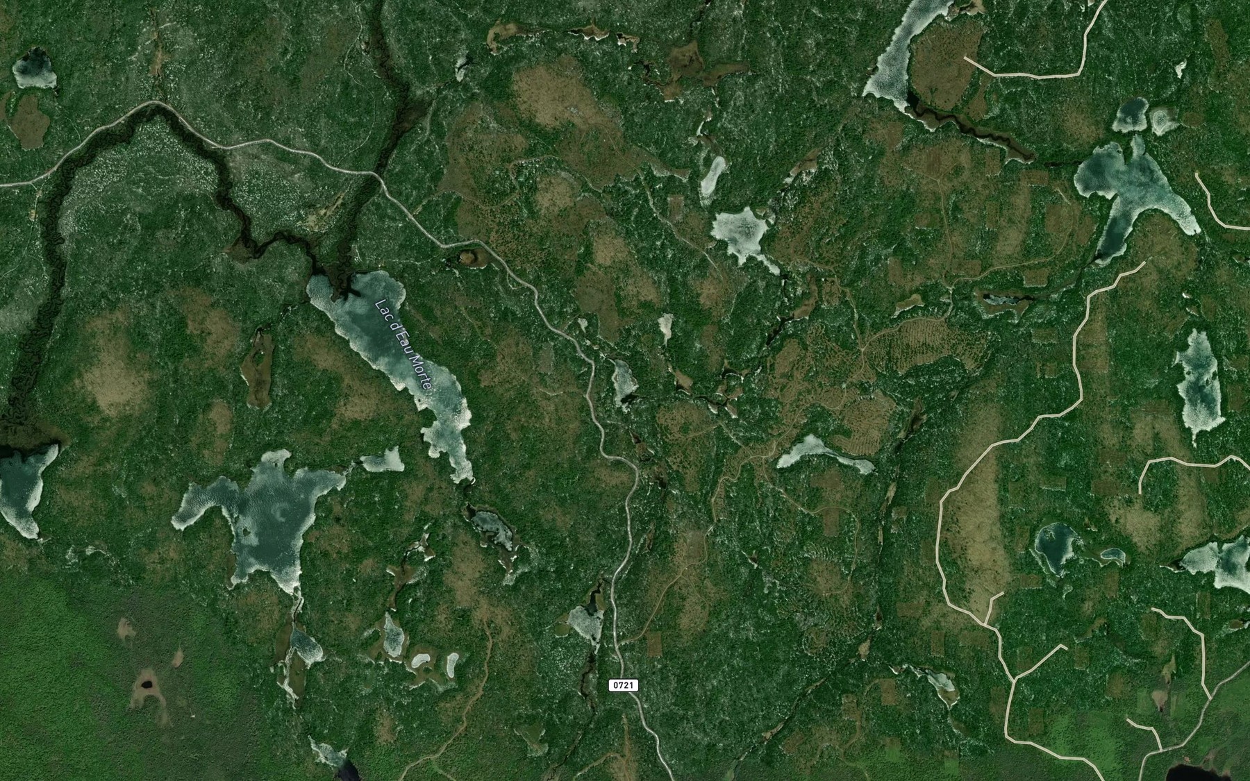 Satellite map of the Lac Ehrhart