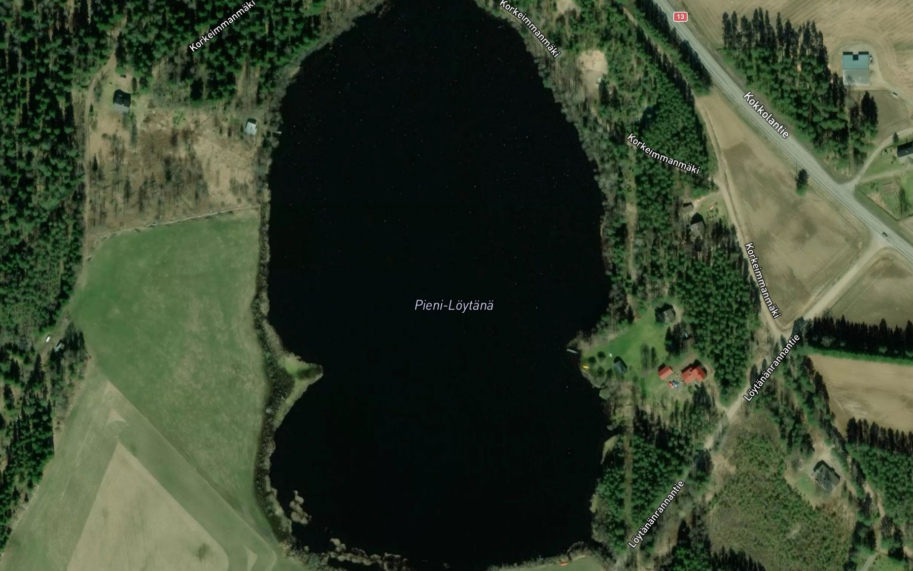 Satellite map of the Pieni-Loytana