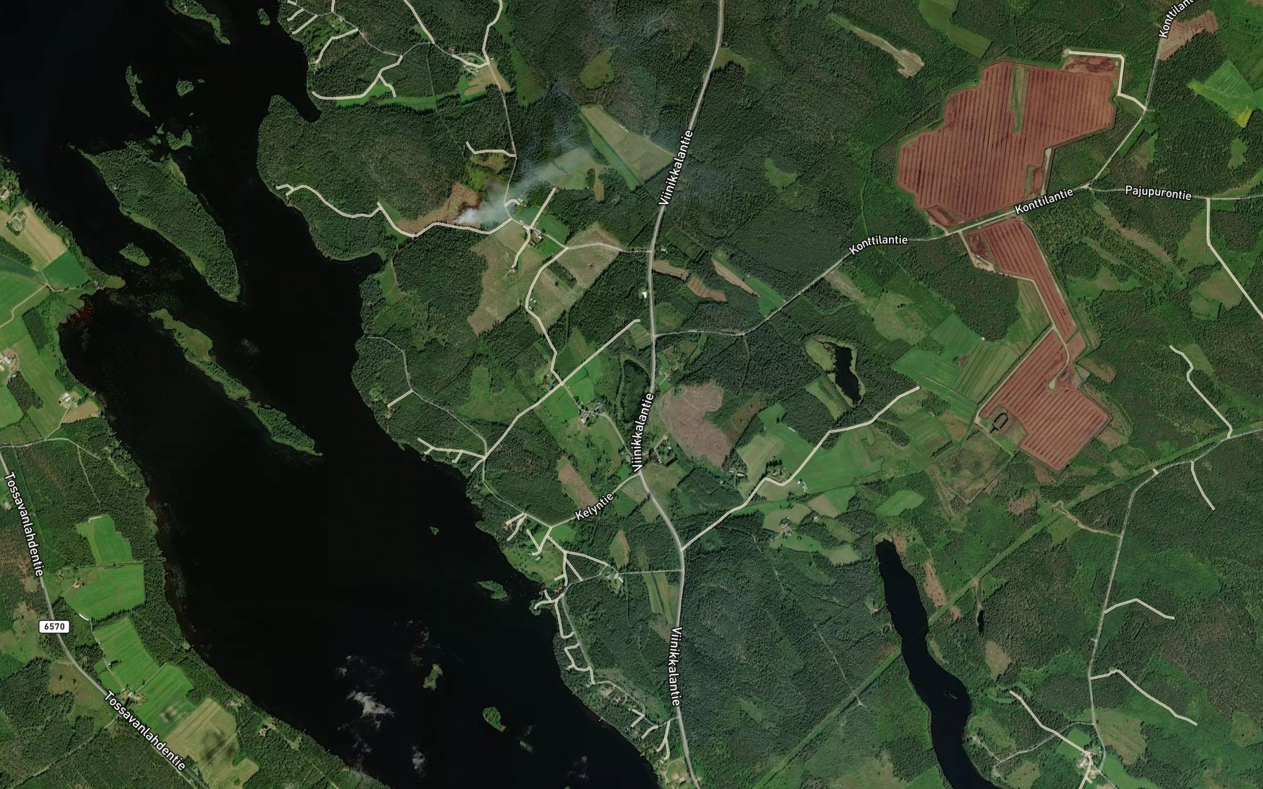 Satellite map of the Sammakkolampi