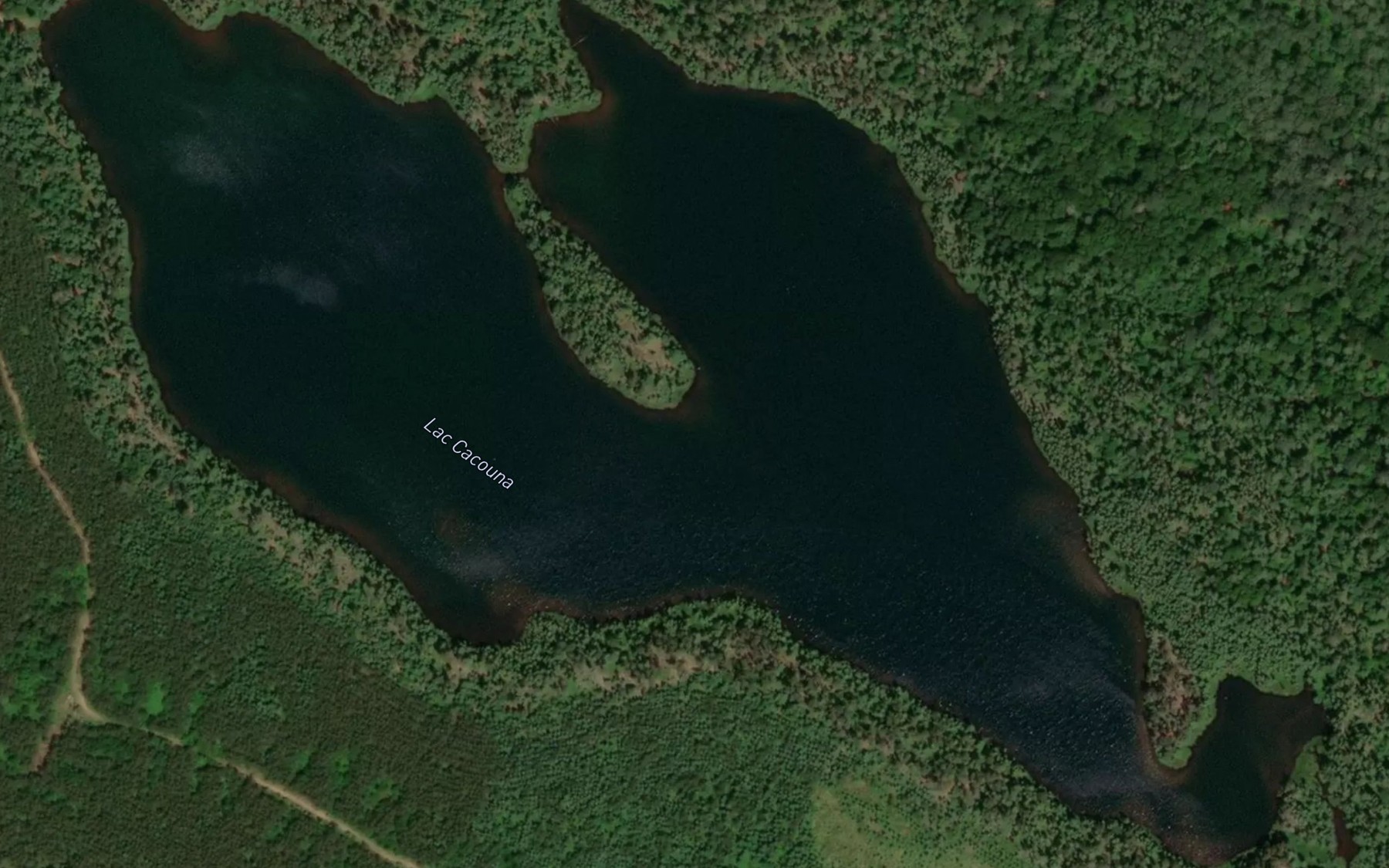 Satellite map of the Lac Cacouna