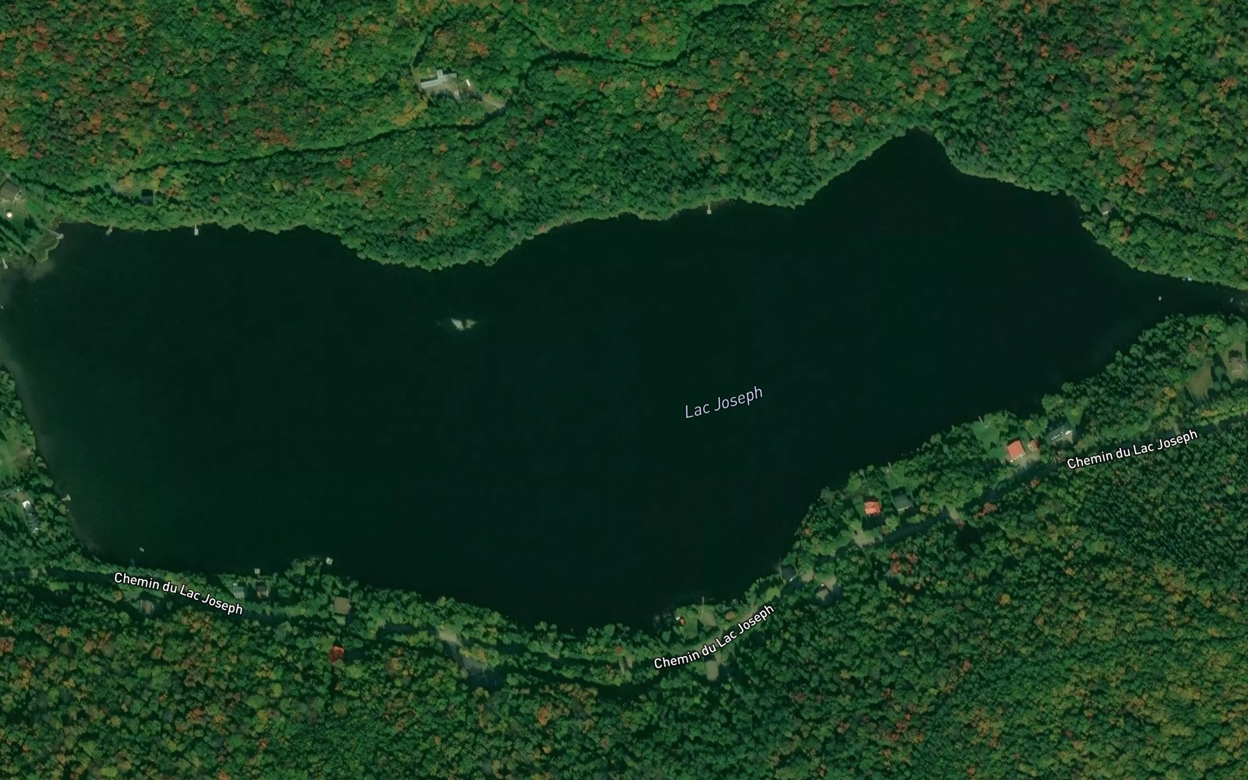 Satellite map of the Lac Joseph