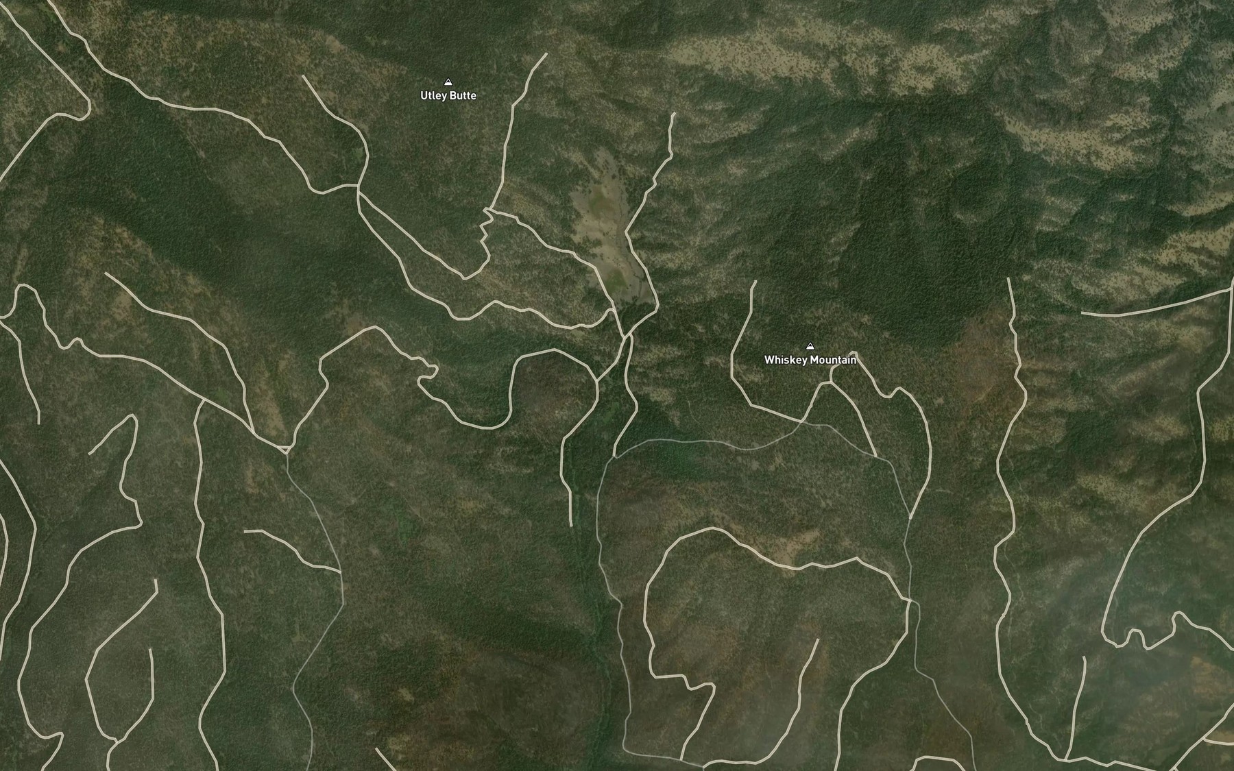 Satellite map of the Latigo Creek