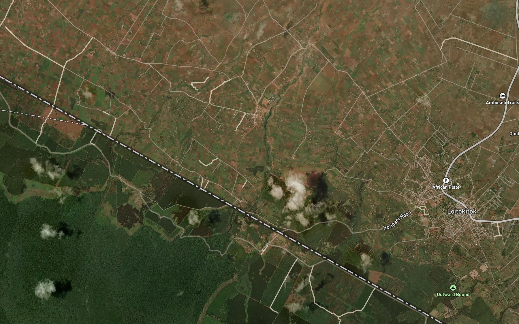 Satellite map of the Kitauti