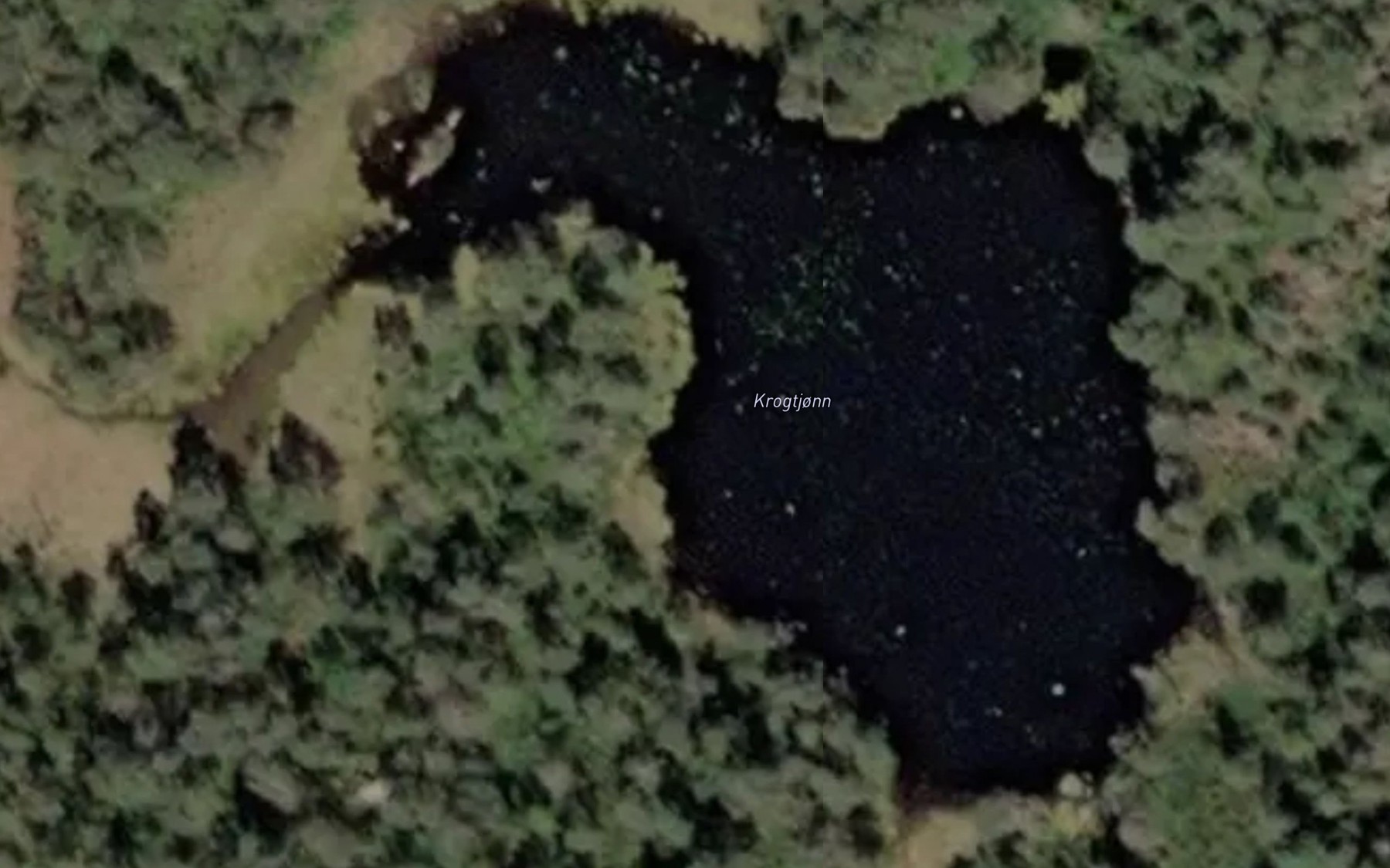 Satellite map of the Krogetjonn