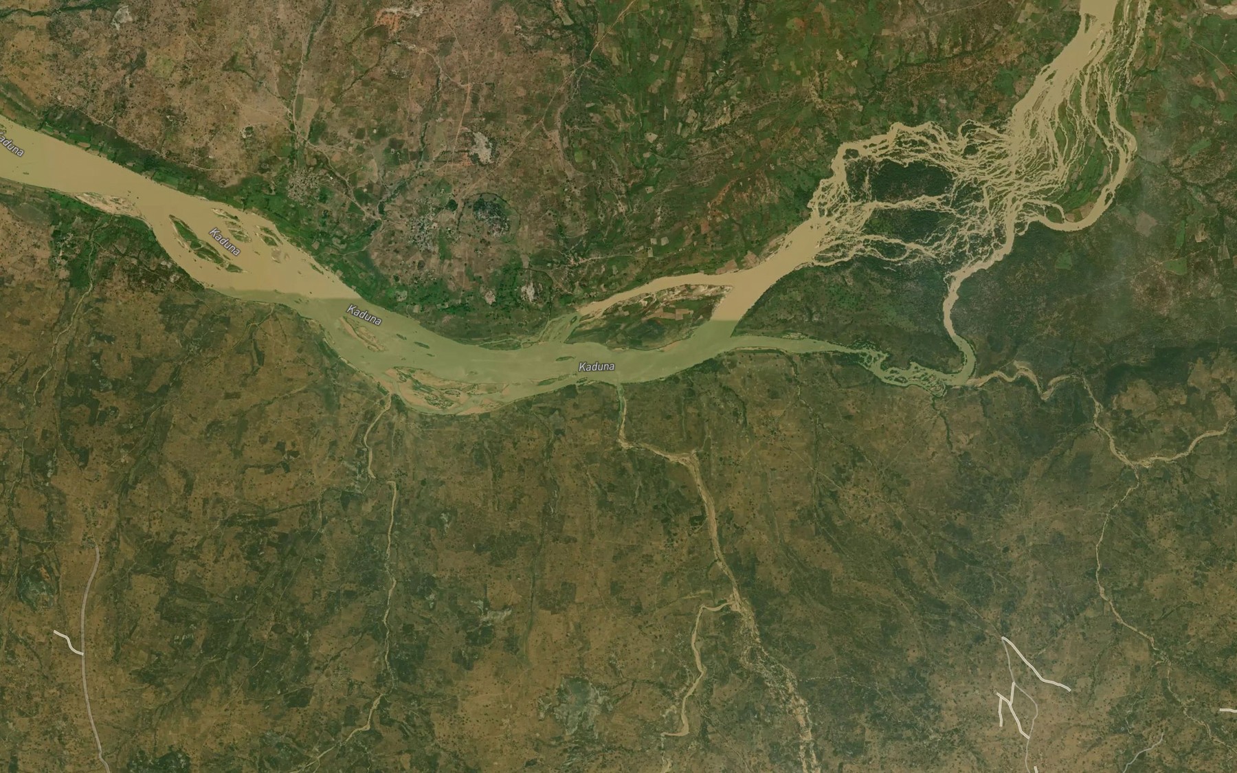 Satellite map of the River Esse