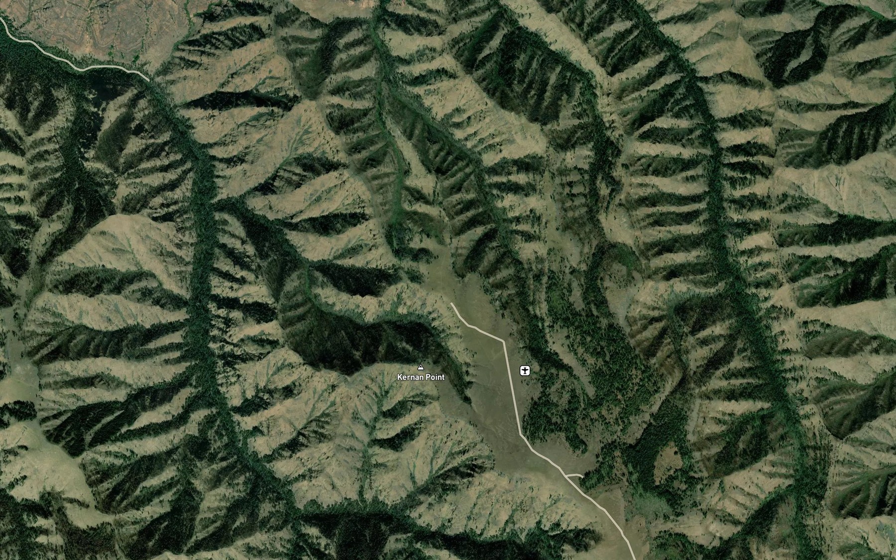 Satellite map of the Winters Spring
