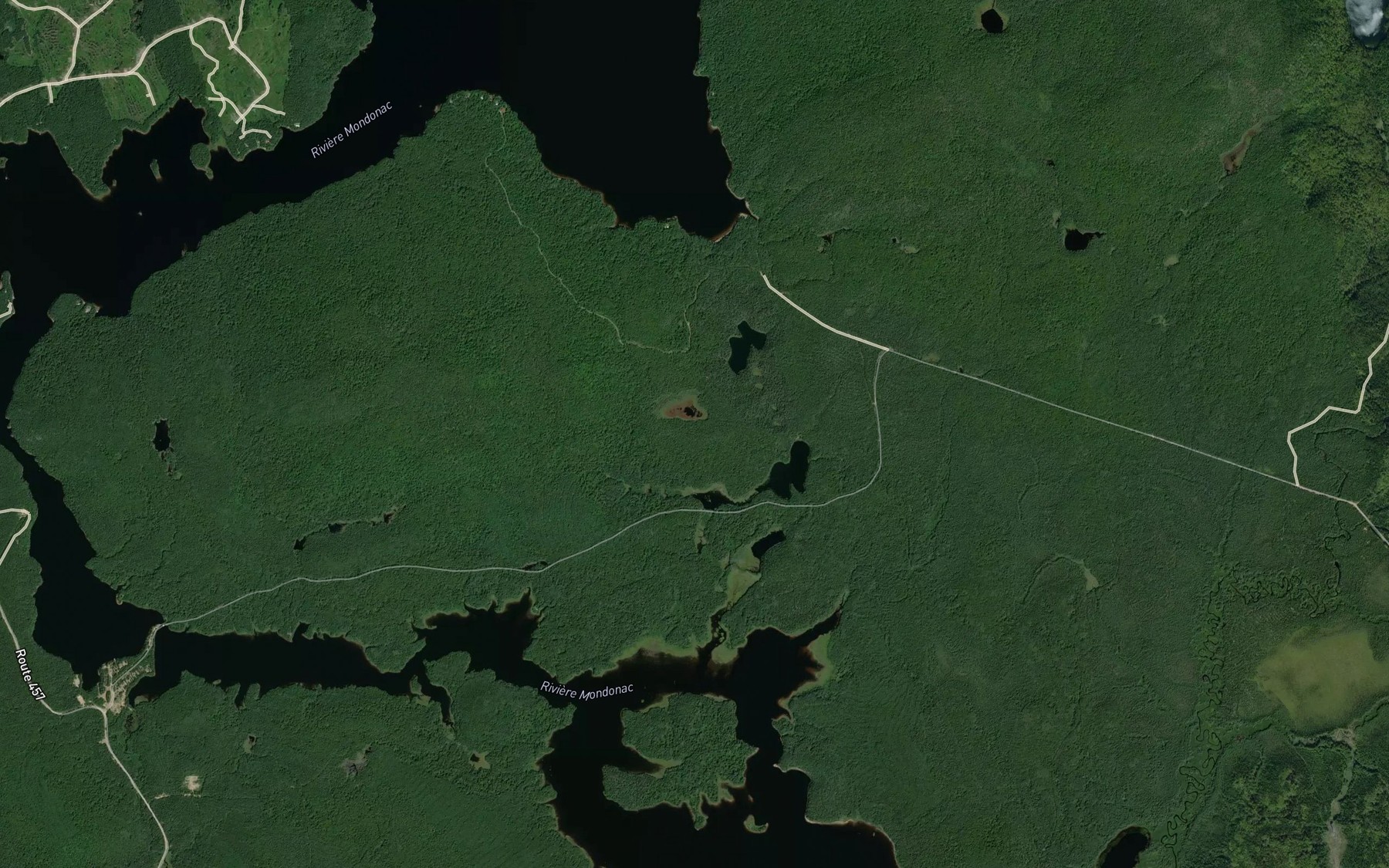 Satellite map of the Lac Watt