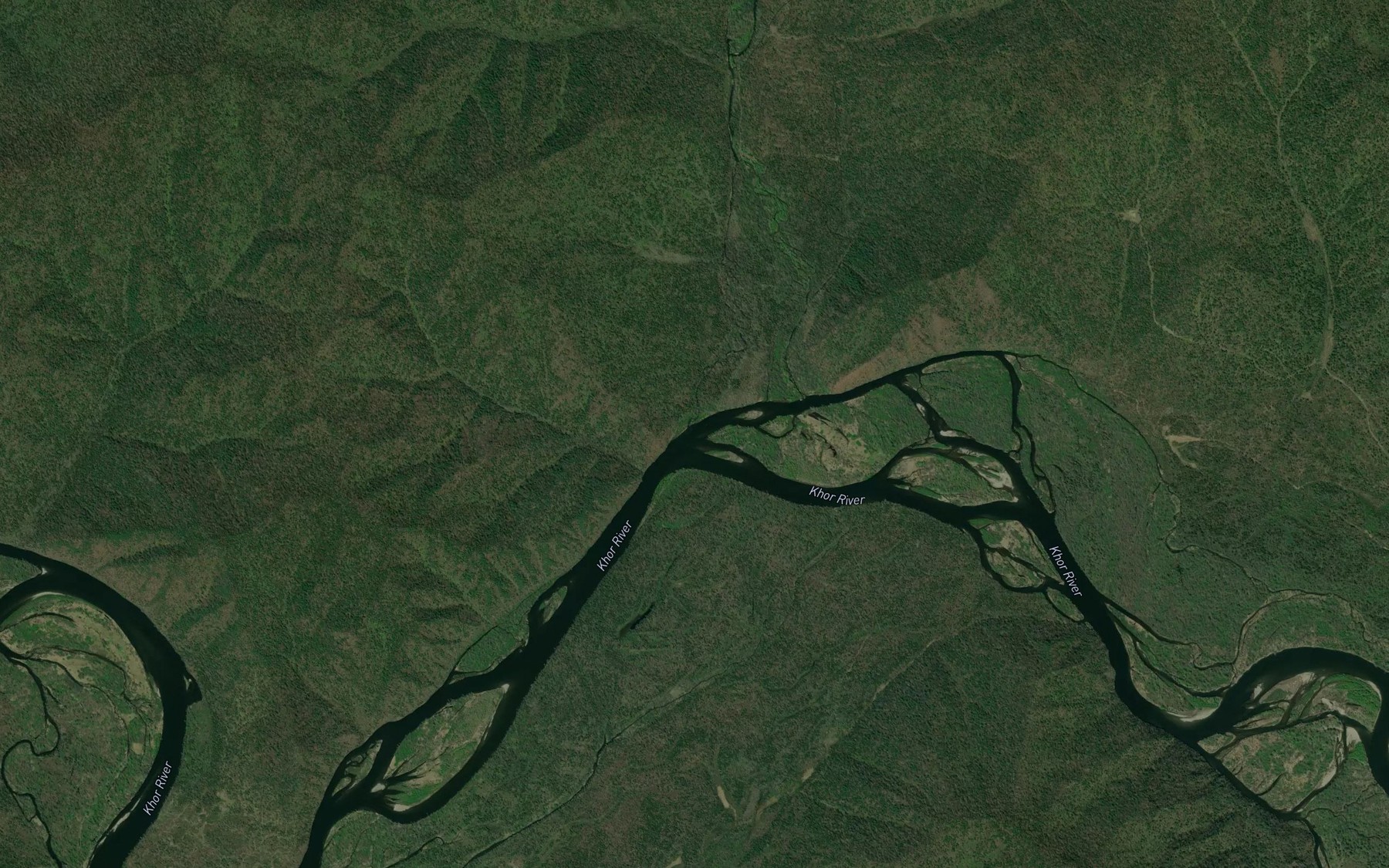 Satellite map of the Protoka Tulomi