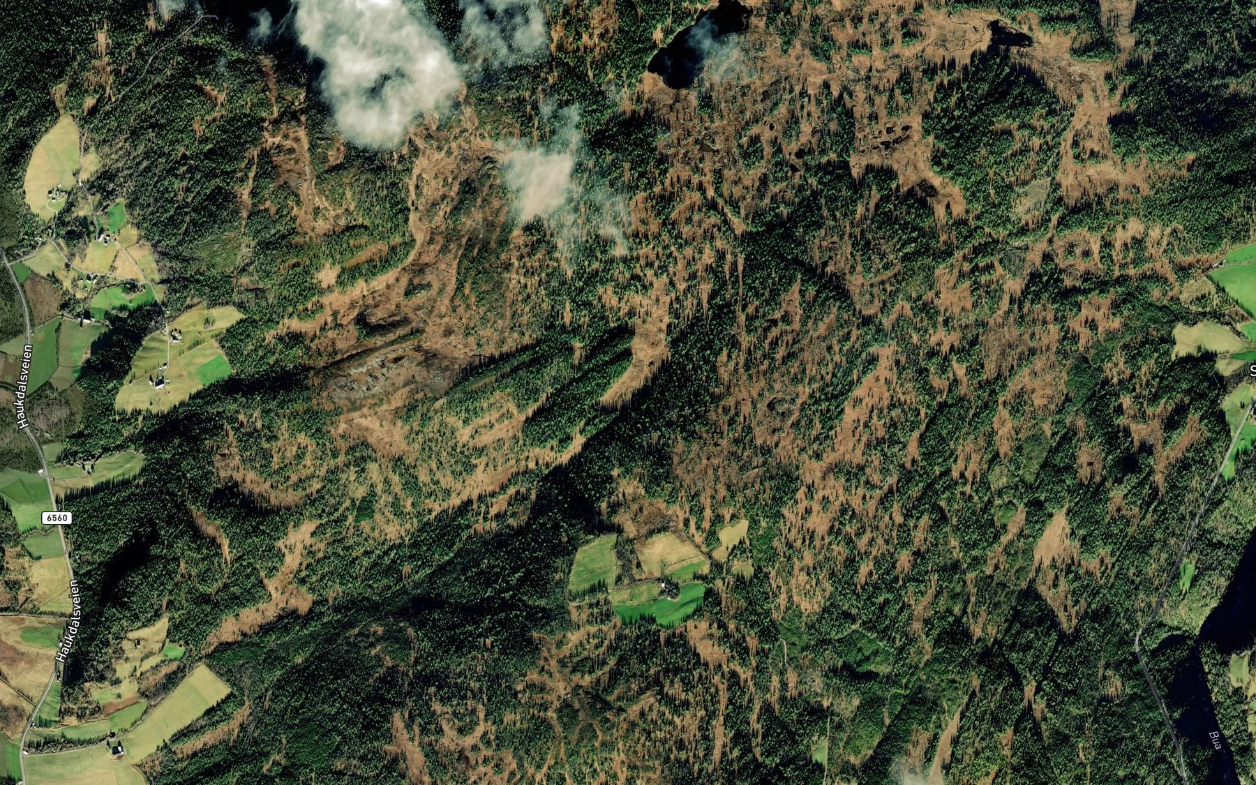 Satellite map of the Strypbekken