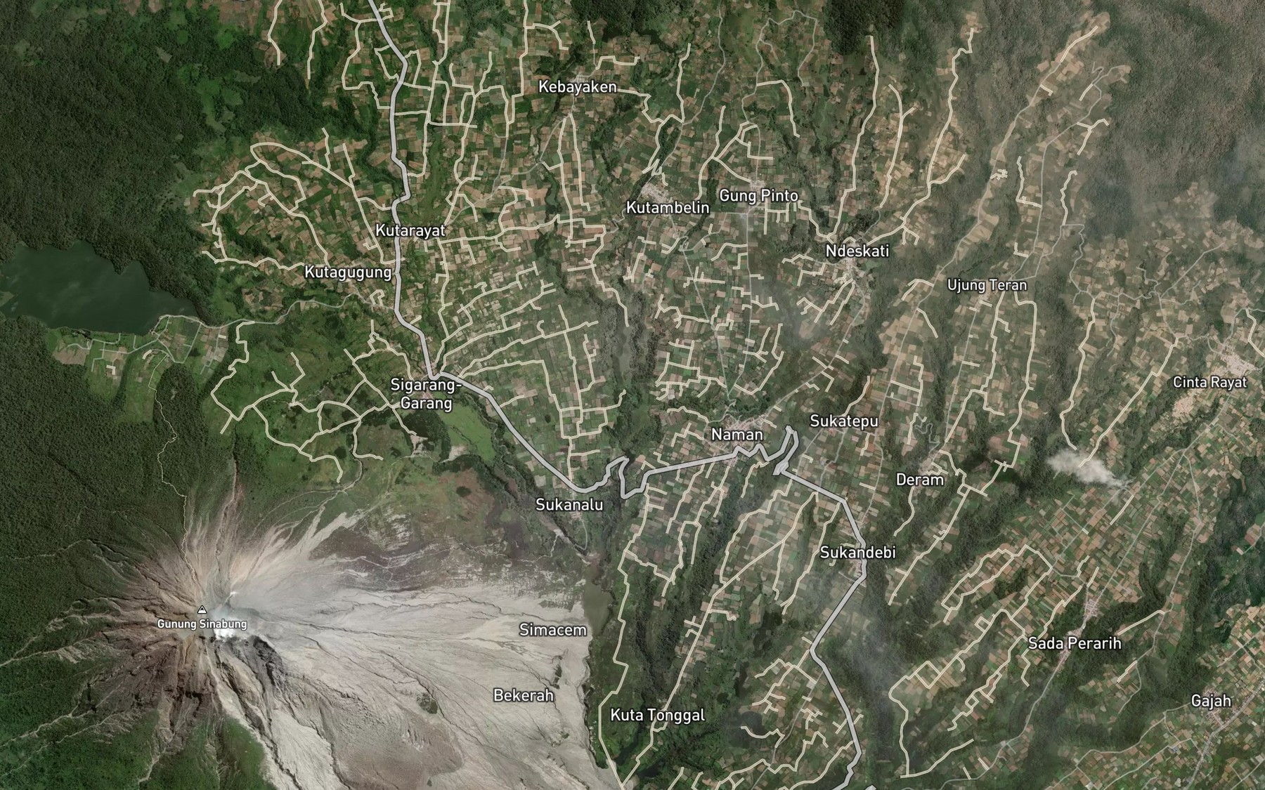 Satellite map of the Lau Kumpawa