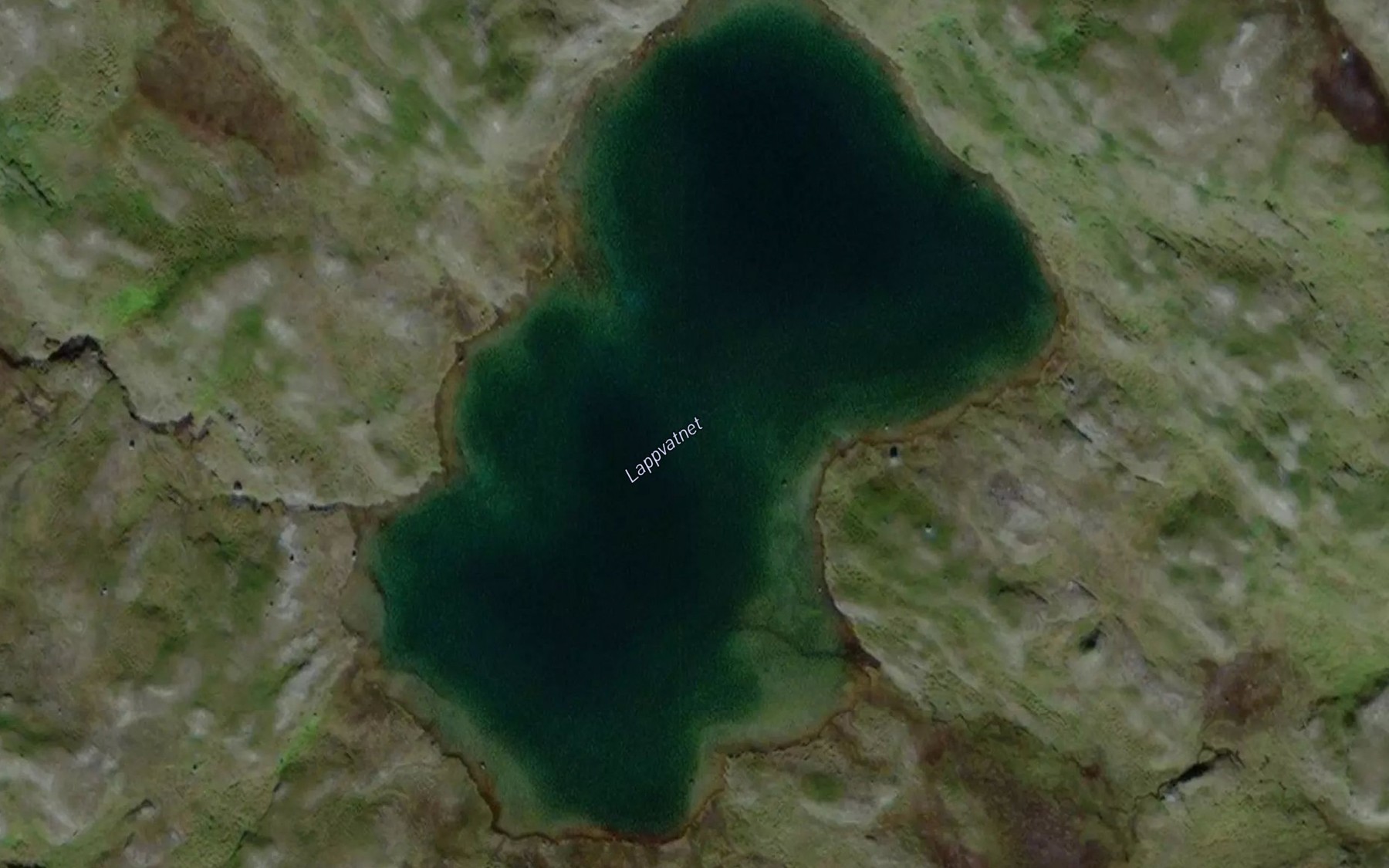 Satellite map of the Lappvatnet
