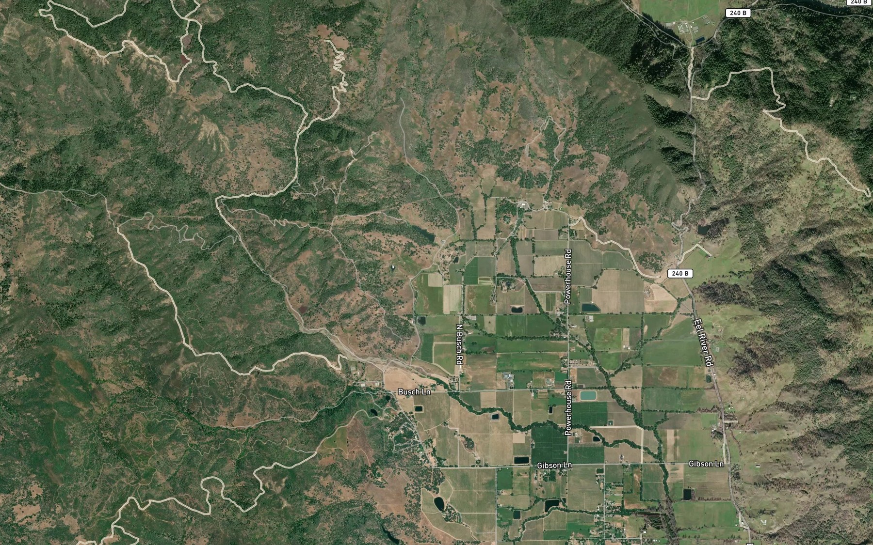 Satellite map of the West Canal