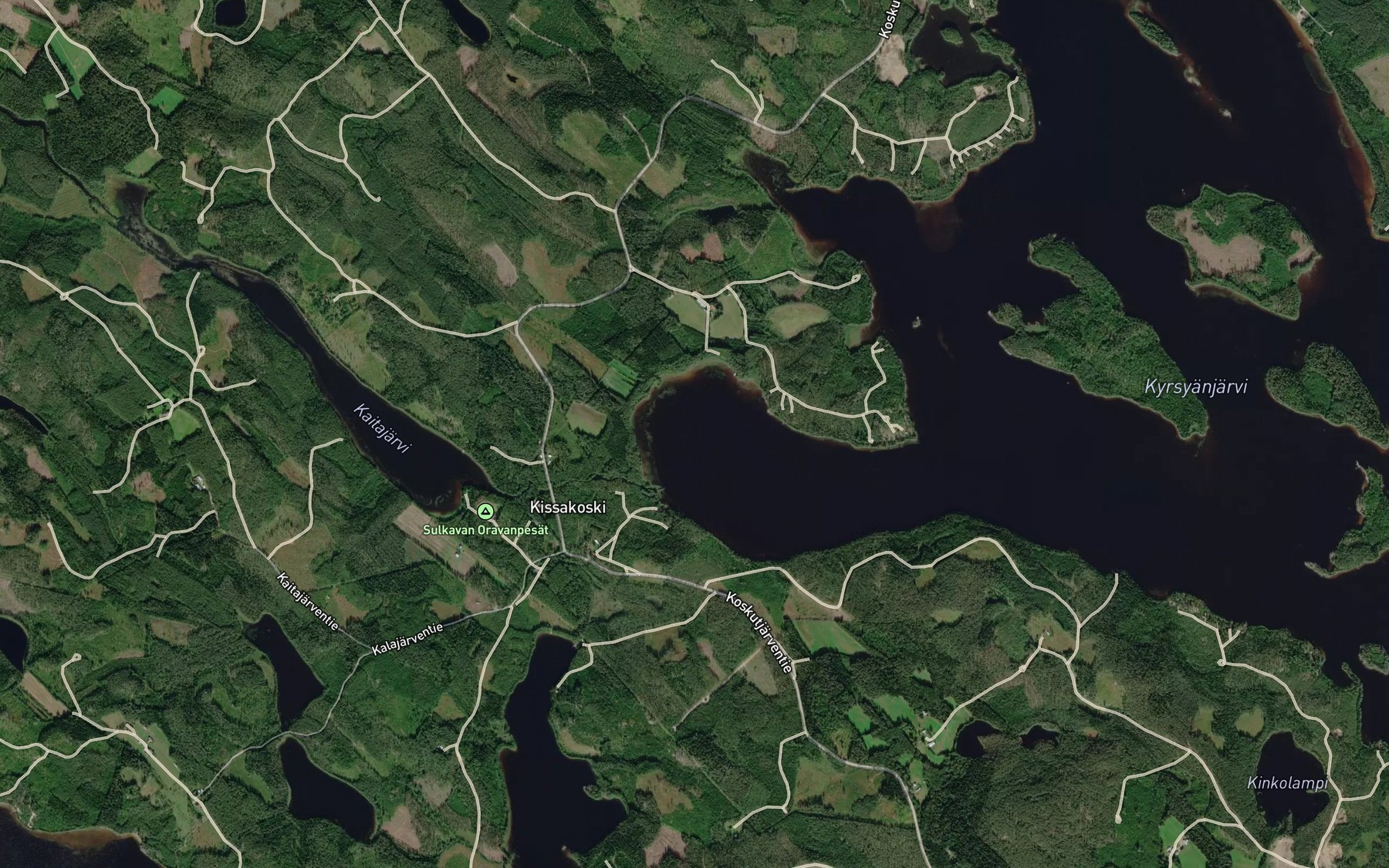 Satellite map of the Hyypionlahti