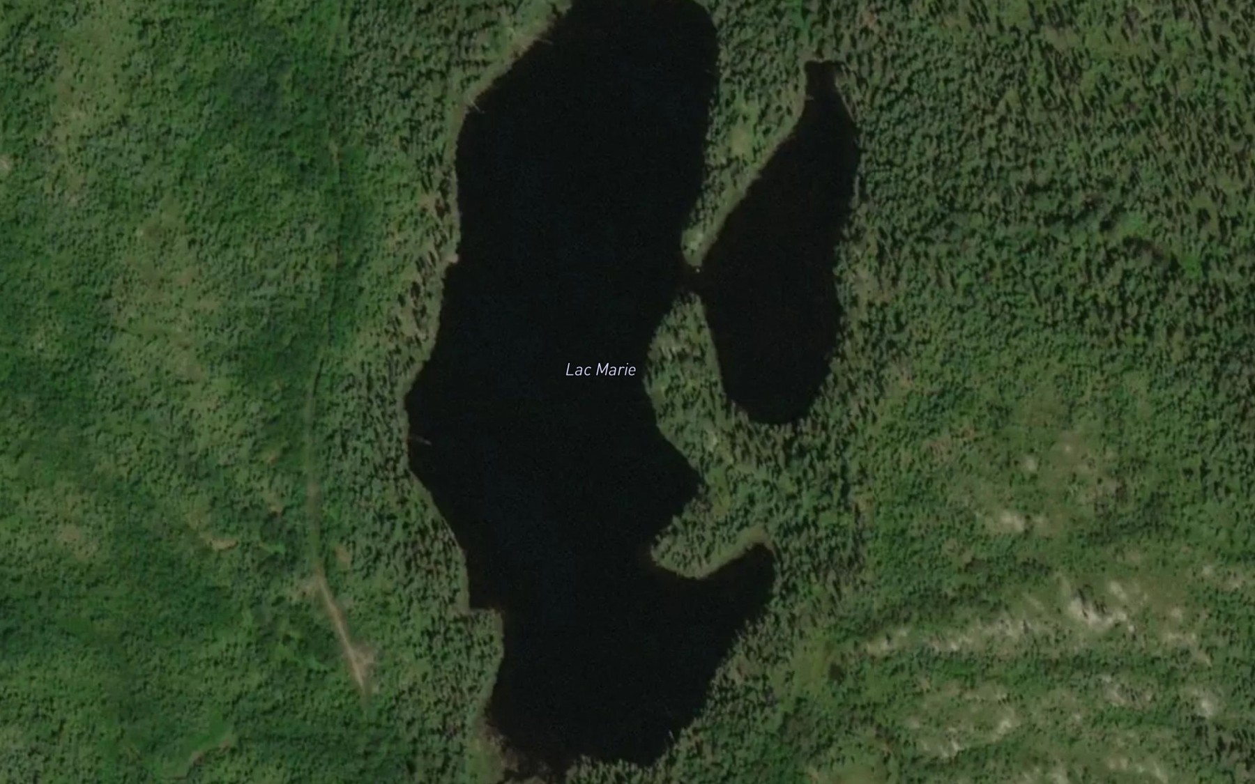 Satellite map of the Lac Marie