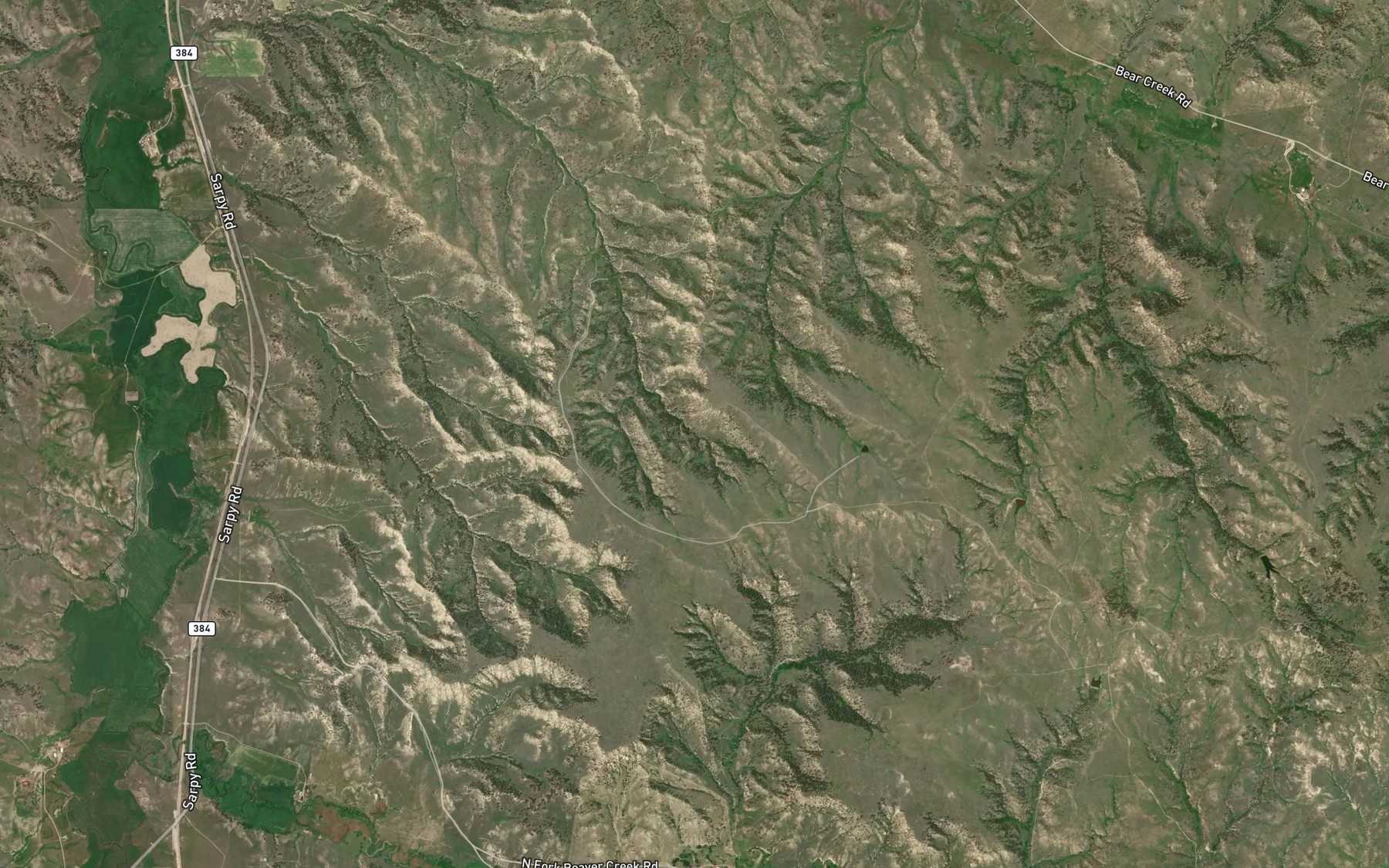 Satellite map of the Outlaw Spring